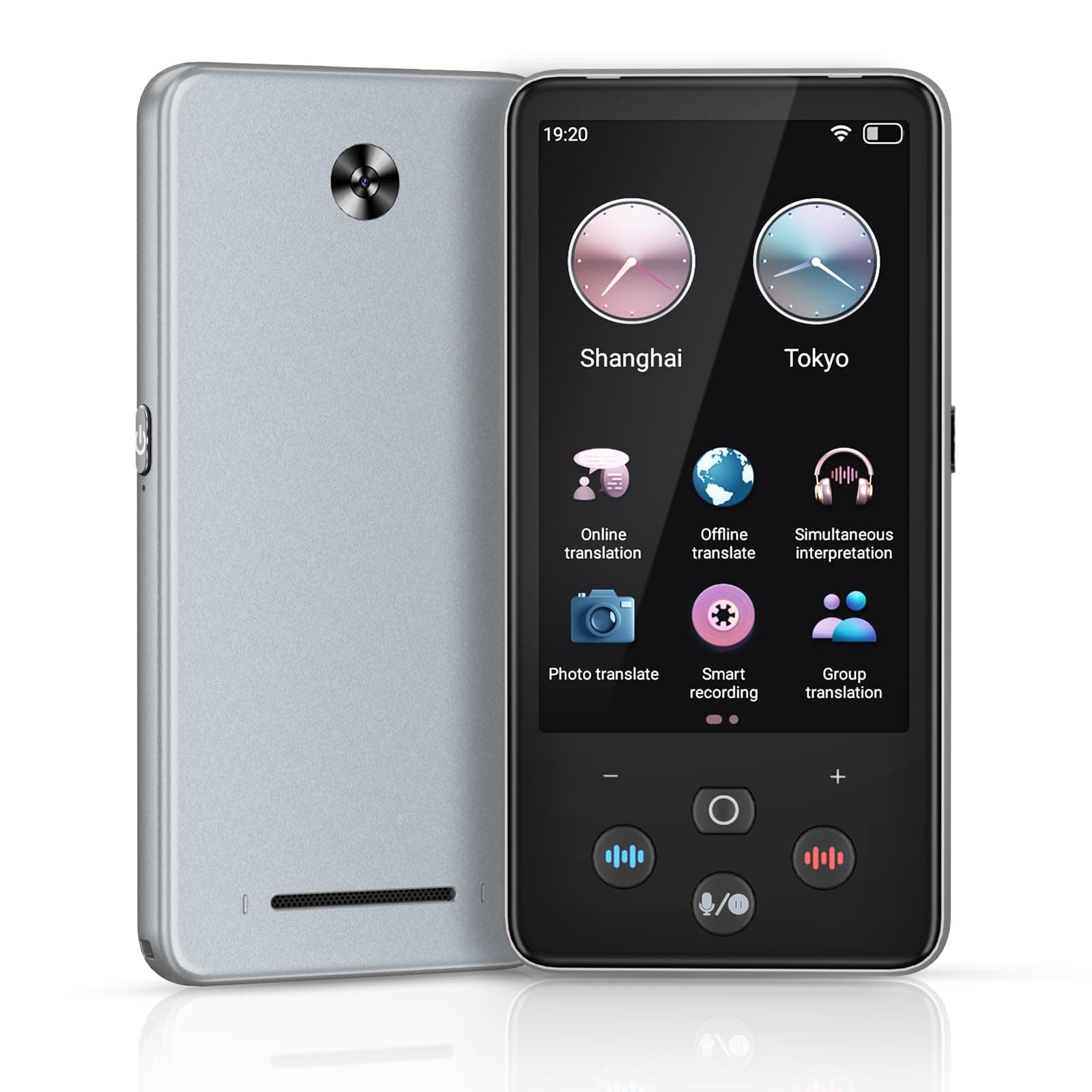 Language Translator Device, Real Time Translation Device for 138 Languages/Chatgpt/Offline/Recording/Photo Translator, 3.97" Touch Screen, Portable Translator for Business Travel Learning