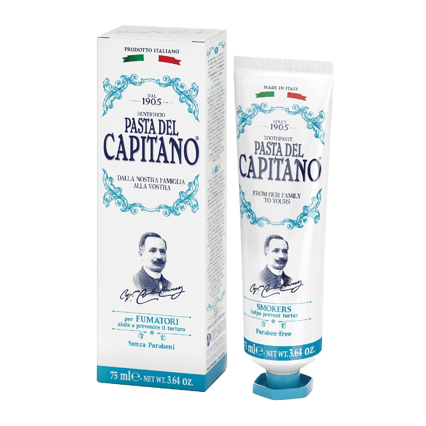 Pasta del Capitano 1905 Toothpaste for Smokers, 75 ml