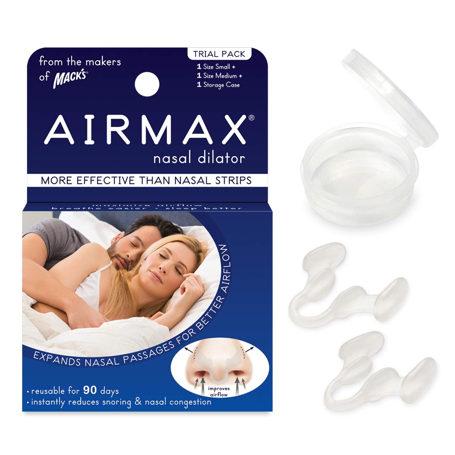 AIRMAX Nasal Dilator for Better Sleep Trial Pack
