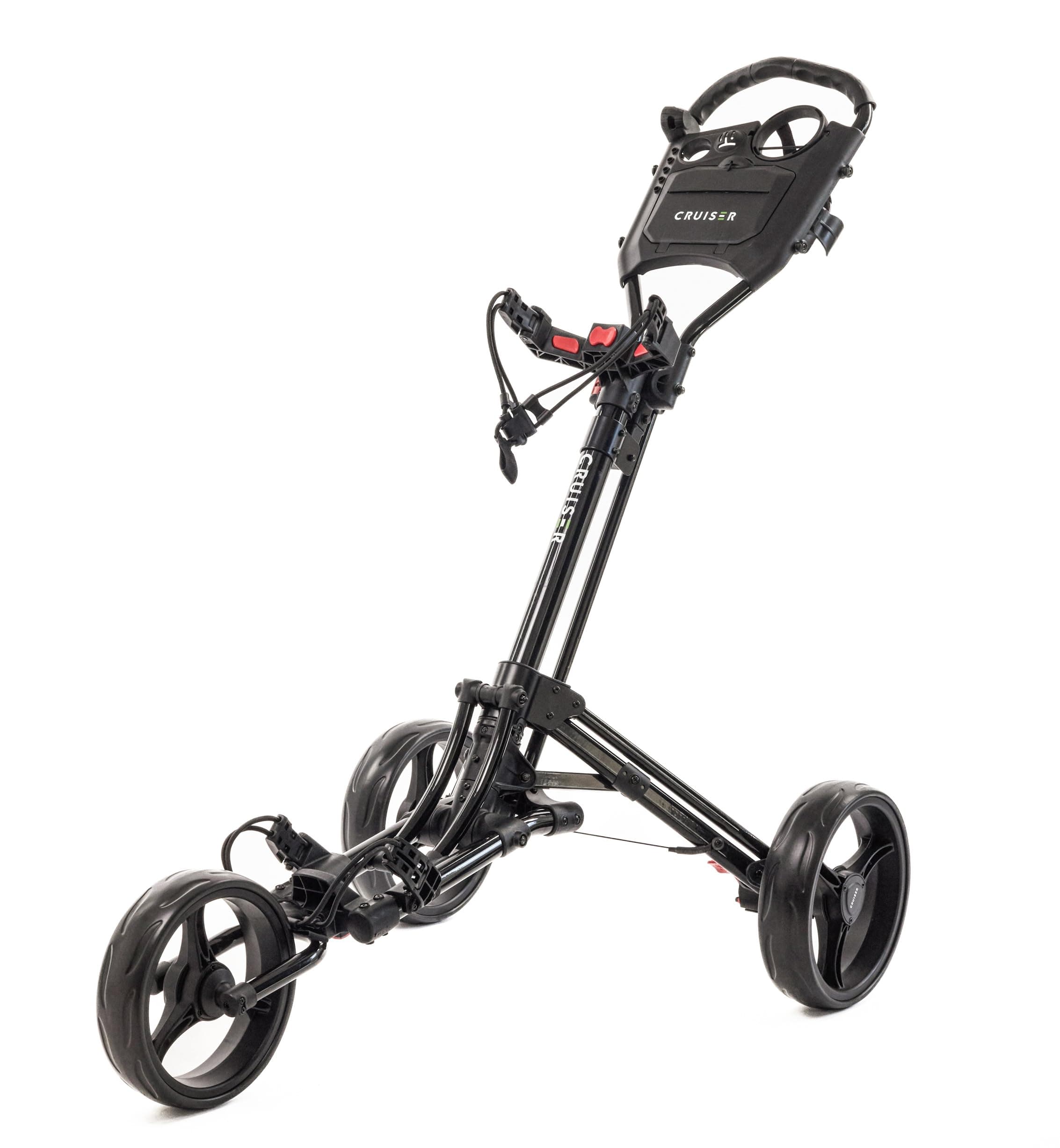Golf Trolley – 3 Wheel Push Golf Cart with One Button Easy Fold, Quick Folding Design, Sturdy Durable Build | Cruiser Golf CR-6