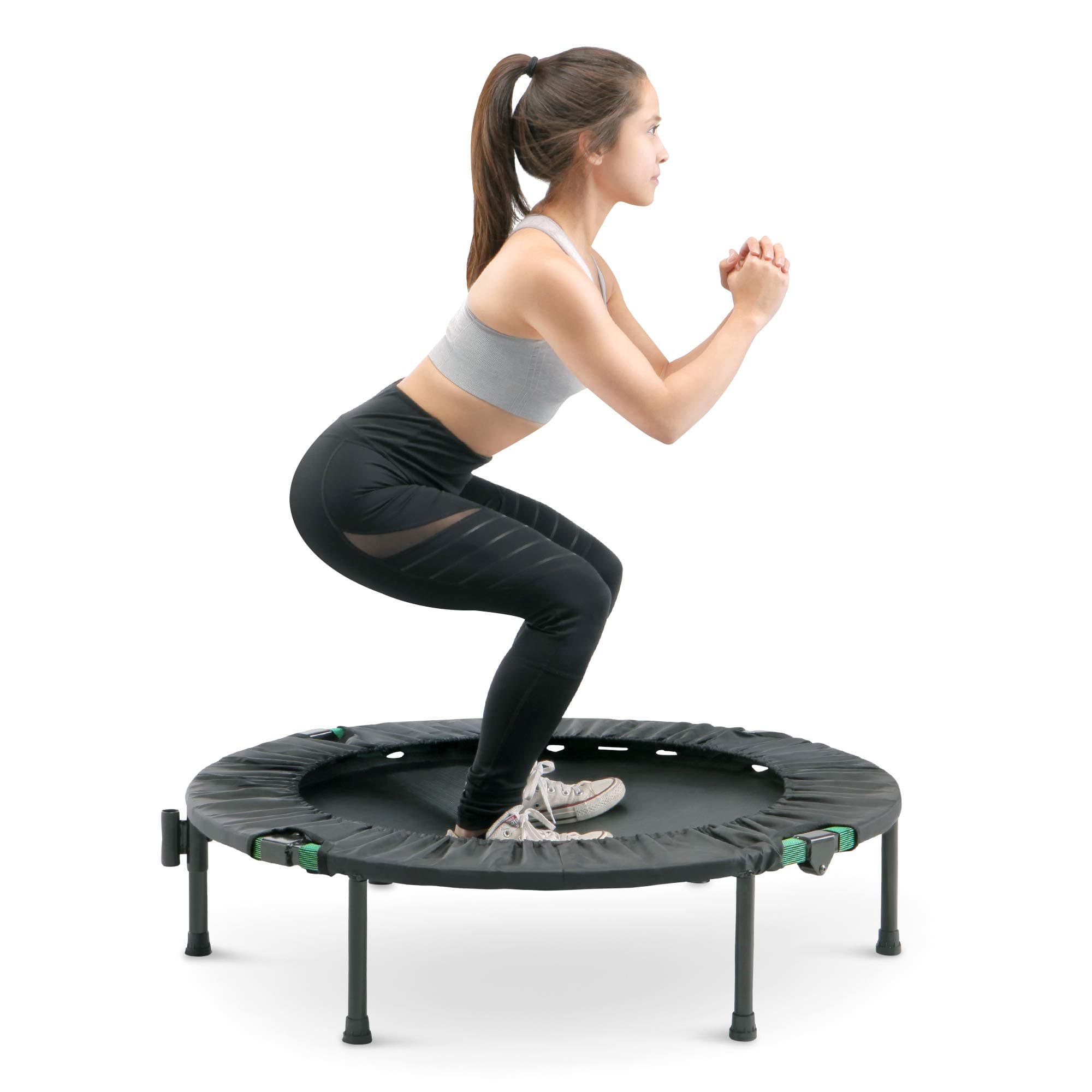 Trampoline Cardio Trainer with Handle ASG-40 , Black