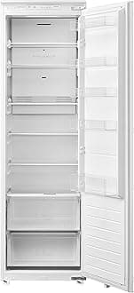 Cookology CITDLFR177 Large Built-In Integrated Larder Fridge in White - 304 Litre - 6 Adjustable Shelves, 2 Vegtable Draws - Reversible Door - Temperature Control - External LED Control Panel