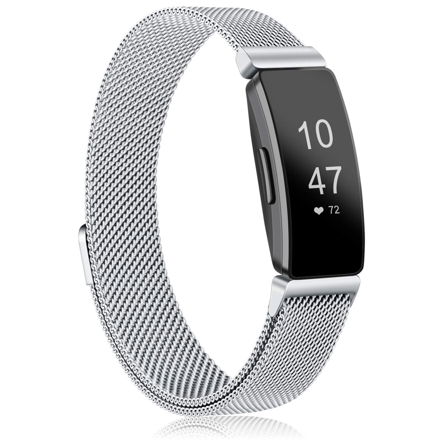 Demark Compatible for Fitbit Inspire Hr Strap/Fitbit Inspire Strap, Stainless Steel Metal Mesh Bands Compatible with Inspire/Inspire HR/Ace 2/Inspire 2