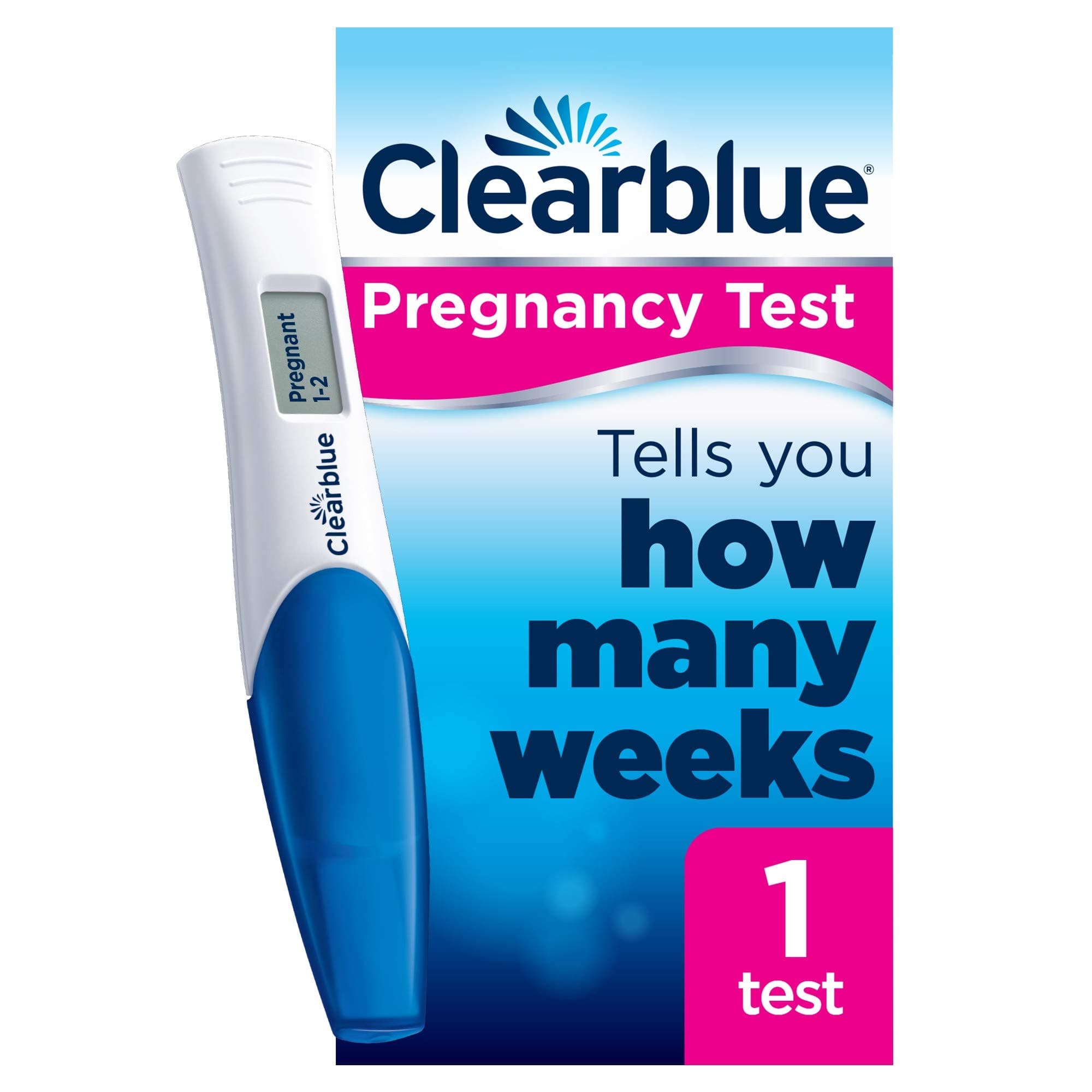 Pregnancy Test - Digital with Weeks Indicator, The Only Test That Tells You How Many Weeks, 1 Digital Test