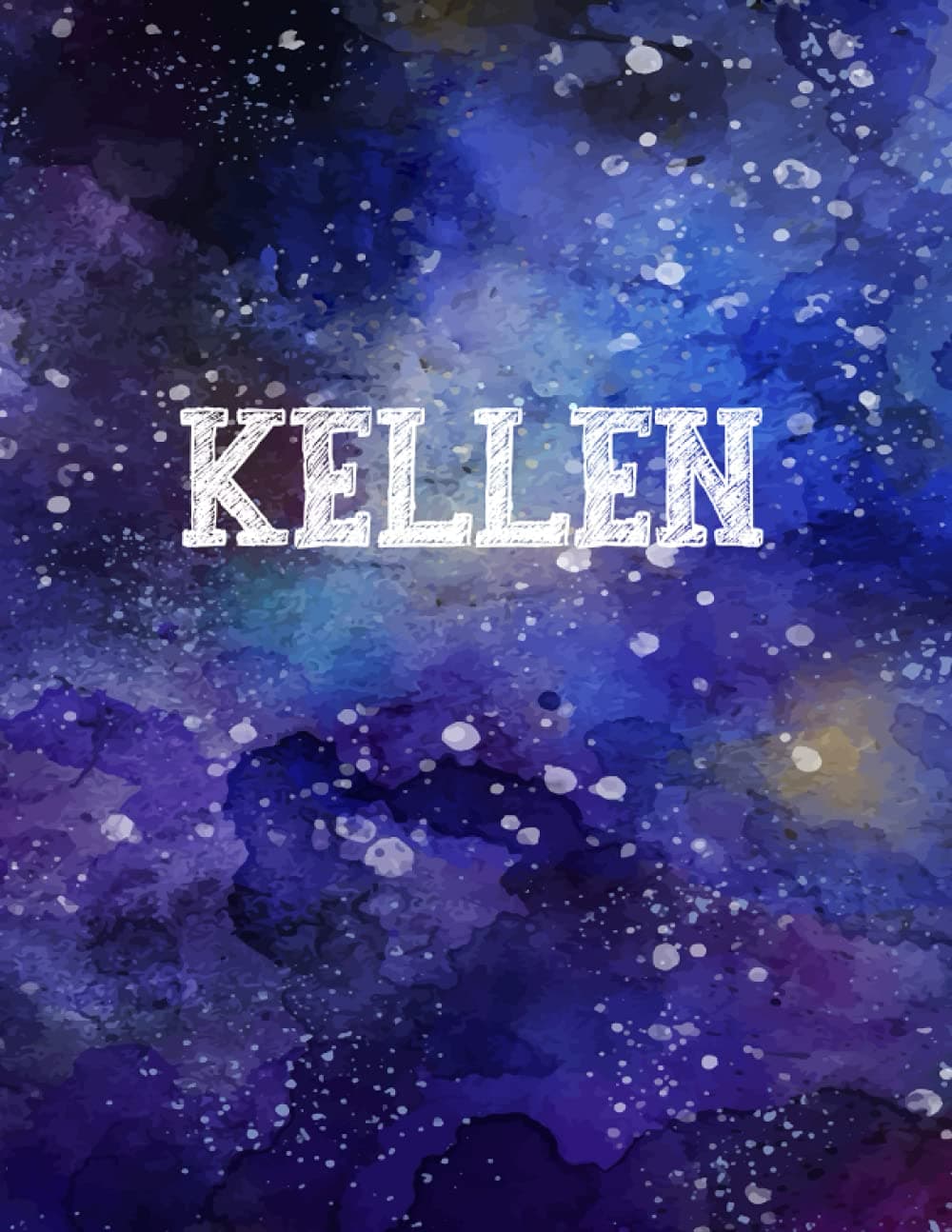 Kellen: Personalized Name Notebook | Wide Ruled Paper Notebook Journal | For Teens Kids Students Girls| For Home School College | 8.5x11 inch 160pages