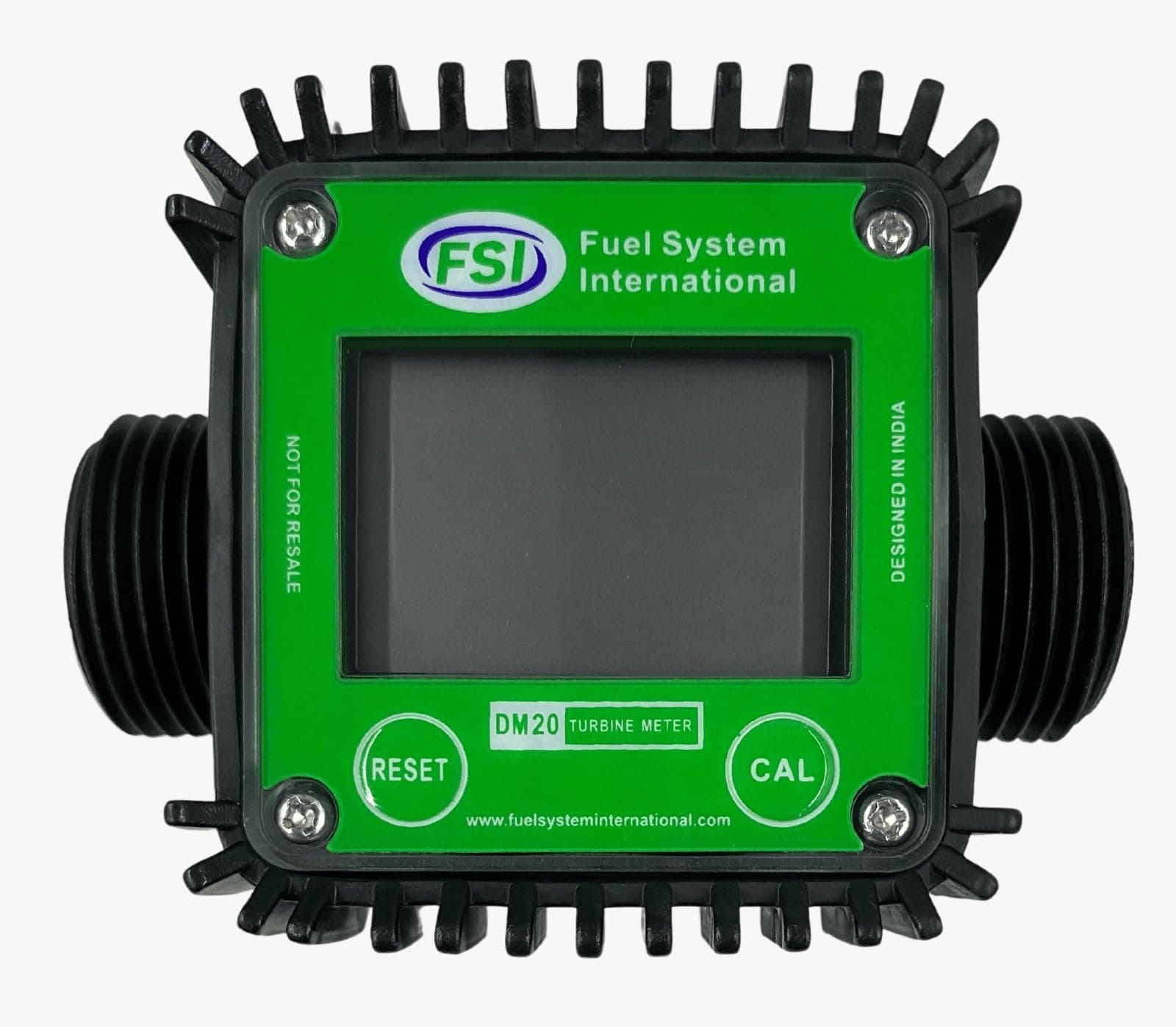 FSI DM20 Digital Turbine Fuel Flow Meter [Compatible with AdBlue®] 1 LCD Diesel & Petrol Flow Measurement Meter with Reset & Calibration Function for Fuel Pumps & Industrial Use