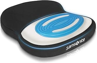 SAMSONITE - Extra Firm & Thick Seat Cushion with Cooling Gel, Experience Triple Layer Comfort