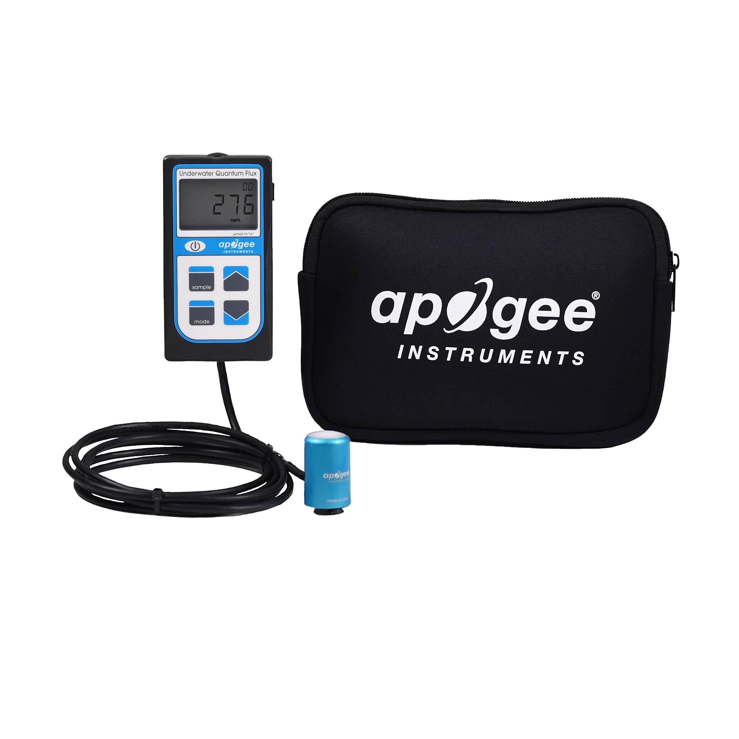 Apogee Instruments MQ-510 Full Spectrum Quantum PAR Meter, Precision Optical Measurement for Submersible and Leaf Tanks - All Light Sources Including LED