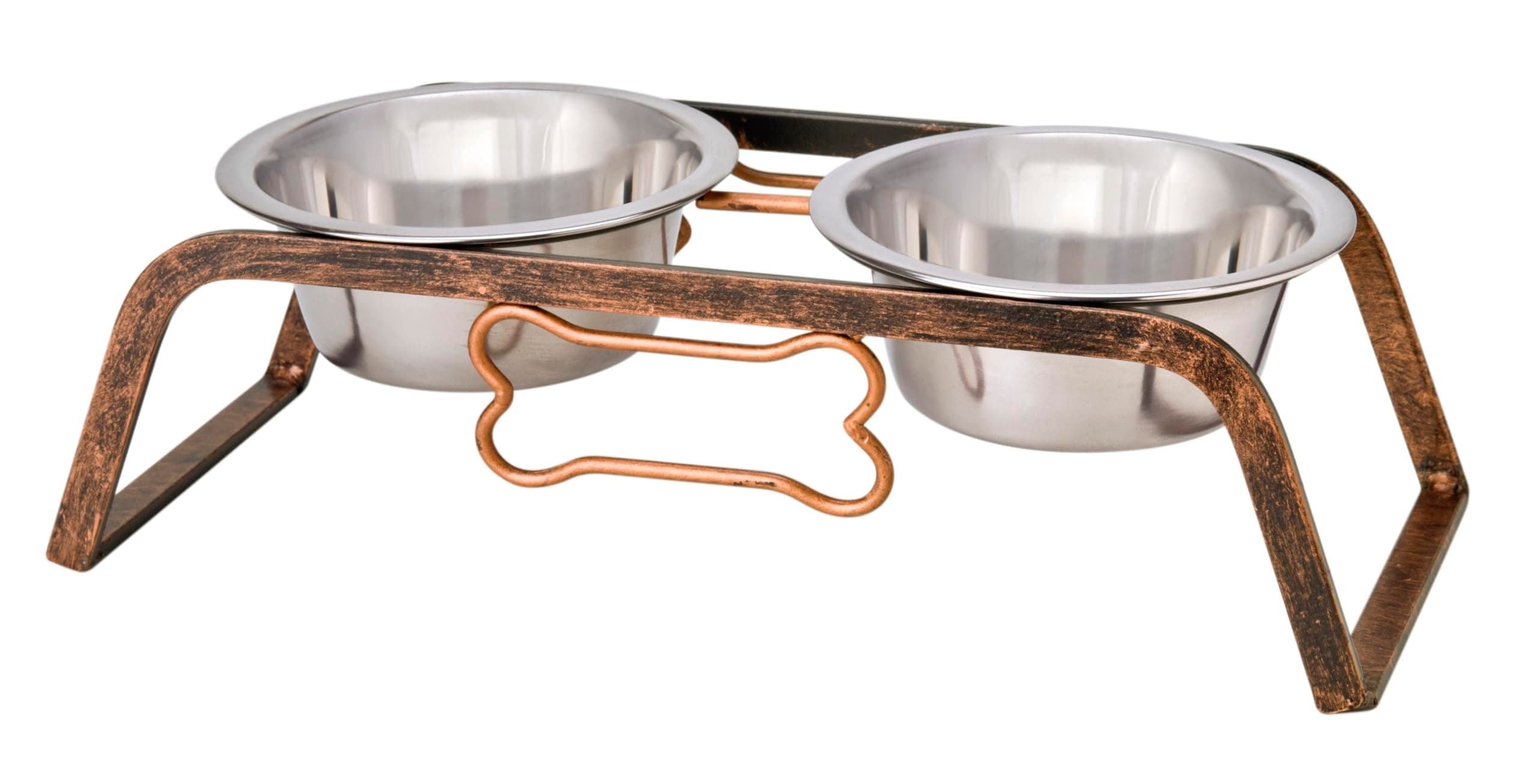 Loving Pets Elevated Dog Bowls – Raised Stainless Steel Dog Bowls with Steel Stand – Non-Skid, No Spill Feeder for Small, Medium & Large Dogs – Easy to Clean, Durable Raised Dog Feeding Station