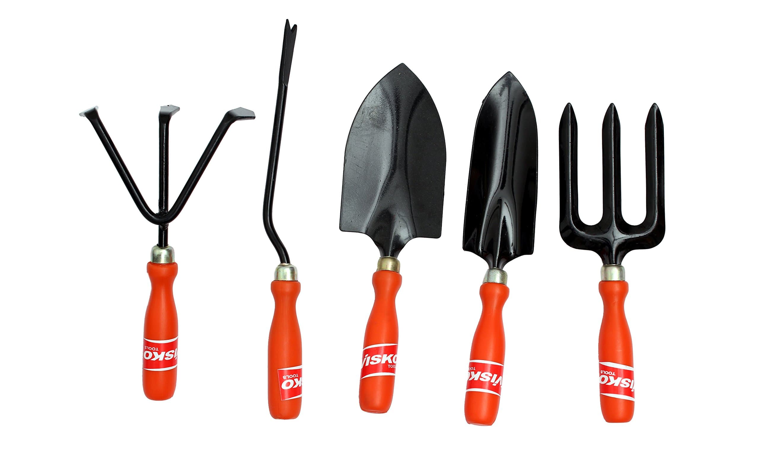 Visko Tools 601 5 Piece Garden Tool Kit (Orange & Black)