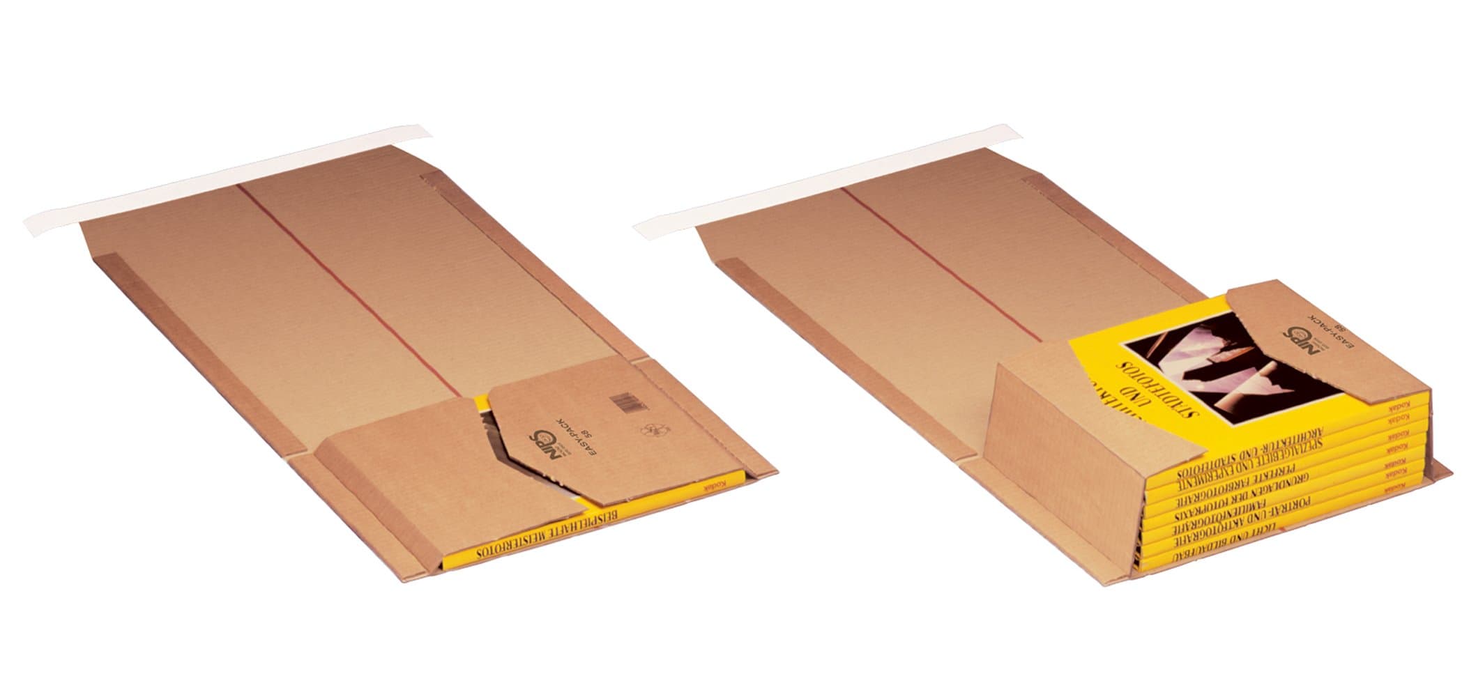 Nips 218 x 302mm A4 No.58 Easy Pack Wrap Around Mailer for Books - Brown (Pack of 10)