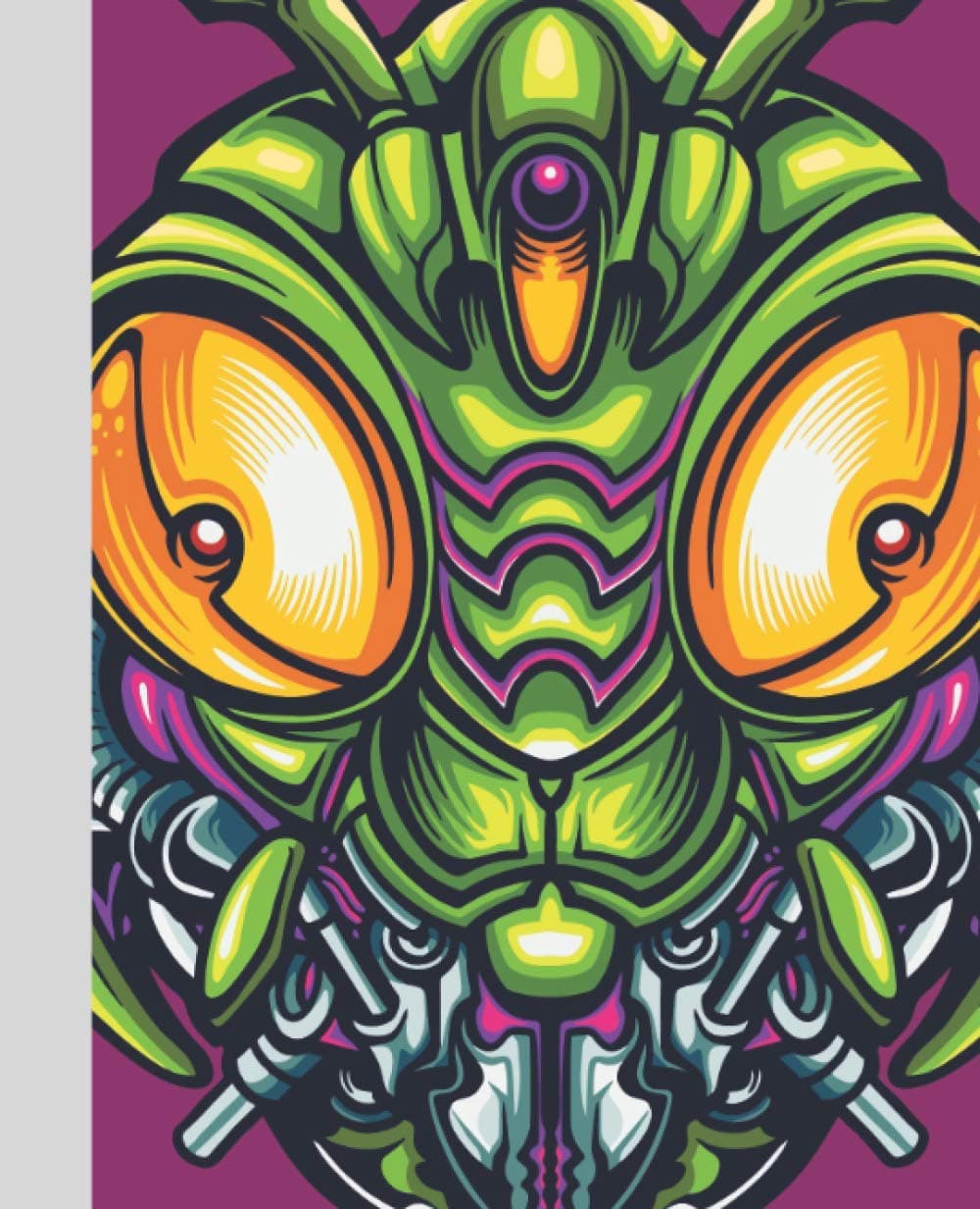 Composition Notebook: Beautifully Printed Insect Robot Fantasy Scary College Ruled Notebook for Work, Home or Primary School (Mythical Creatures Composition Notebooks, Journals and Planners)