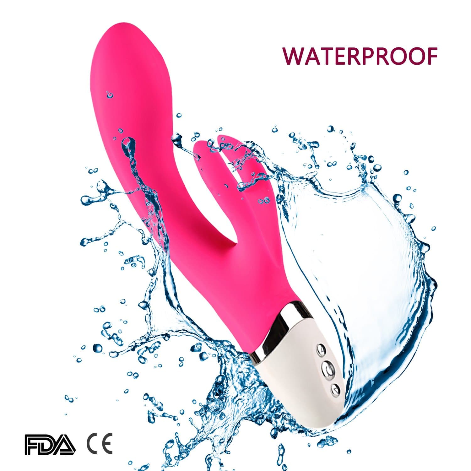 Cordless Hand Massager - Multi-Functional Massage Mode - Premium Personal Massager - Waterproof and USB Charging - Handheld & Quiet - Personal Massage