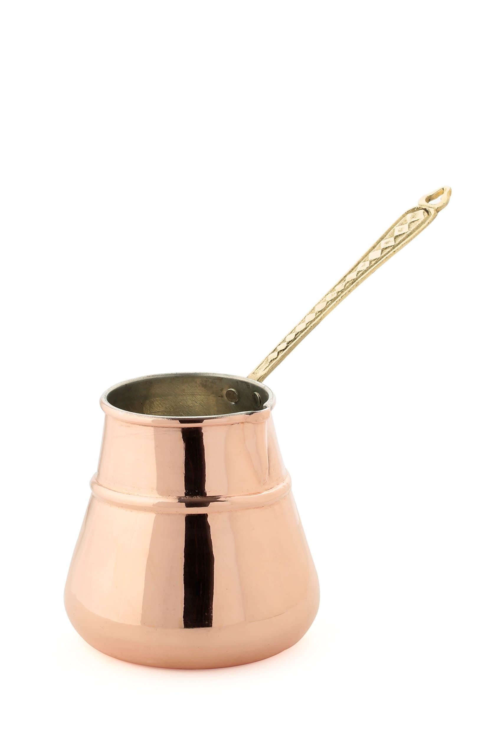 Dexart Handmade 100% Solid Copper Butter Chocolate Sugar Warmer, Melting Pot with tin linings (Large)