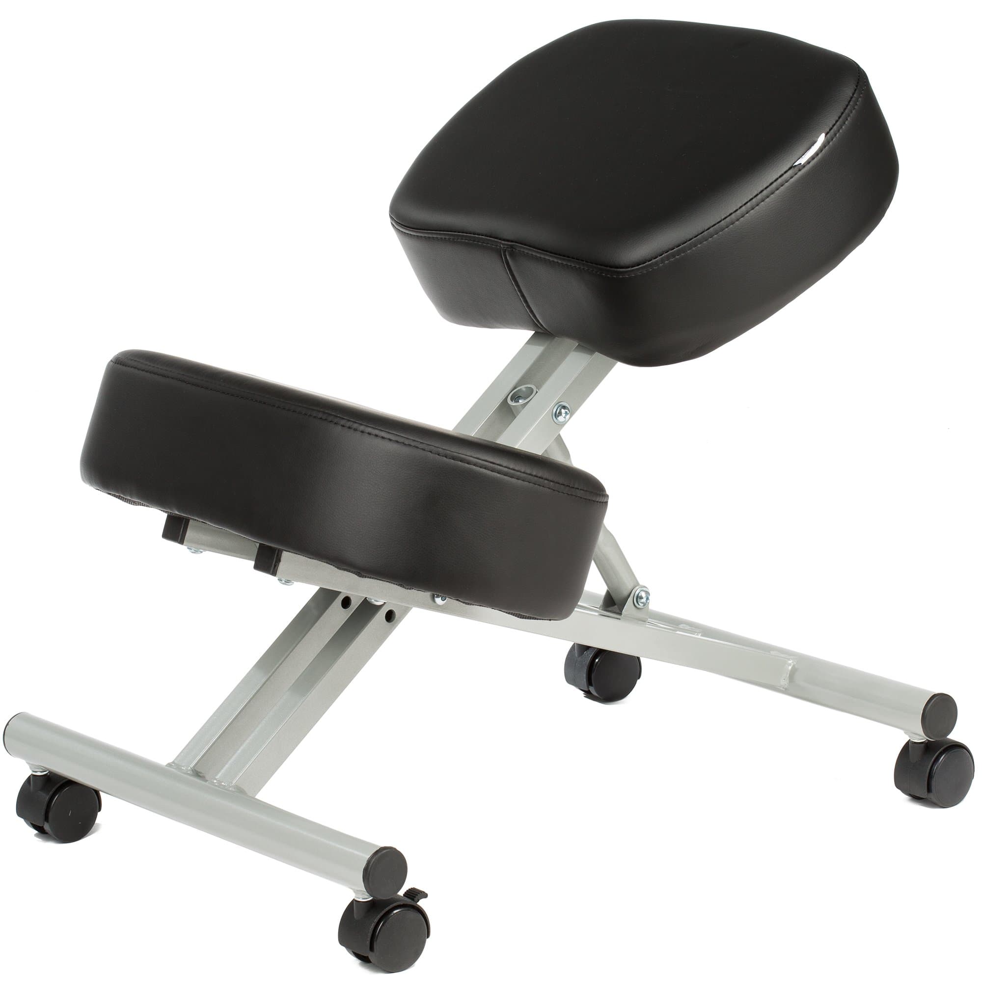 Ergonomic Kneeling Chair, Adjustable Stool with Thick Comfortable PU Leather Cushions For Home and Office