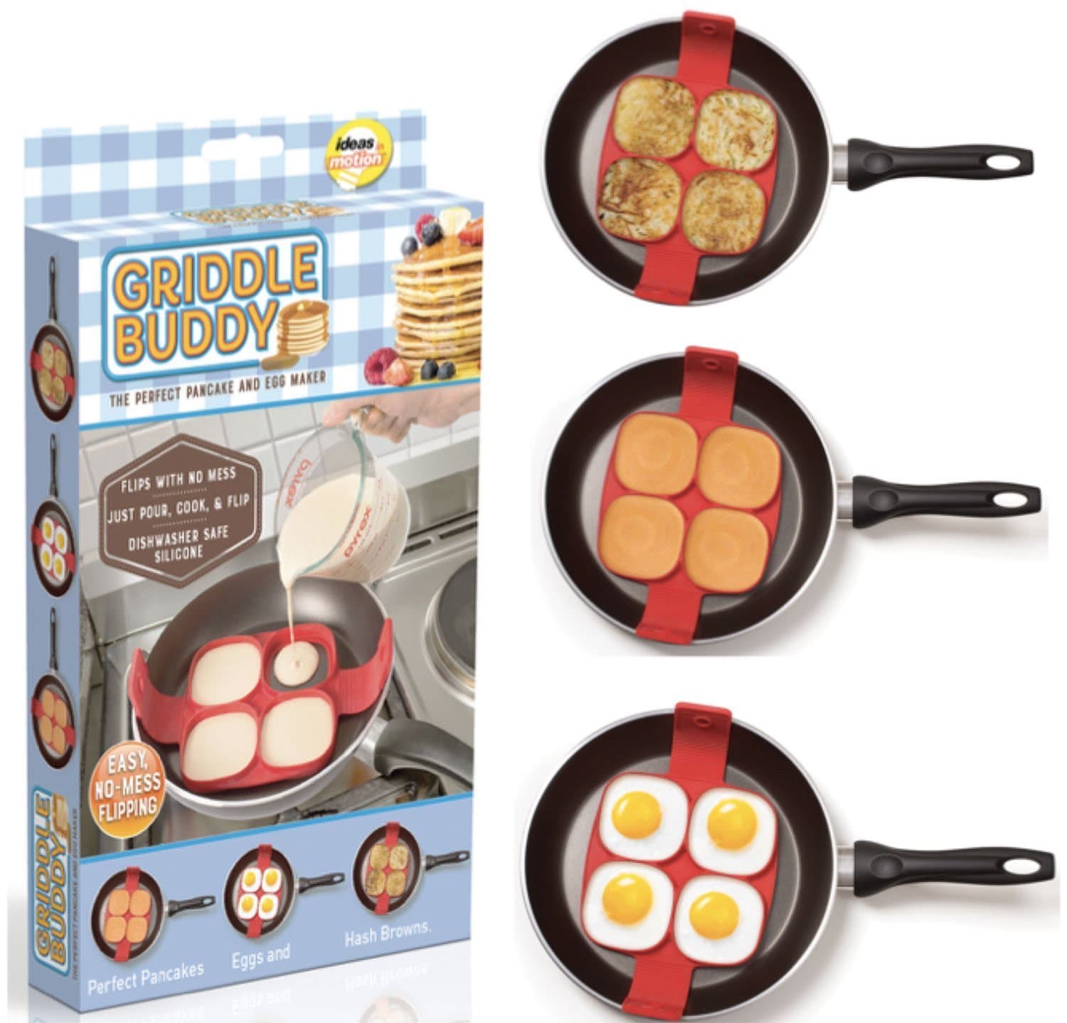 Griddle Buddy- The Perfect Pancake and Egg Maker