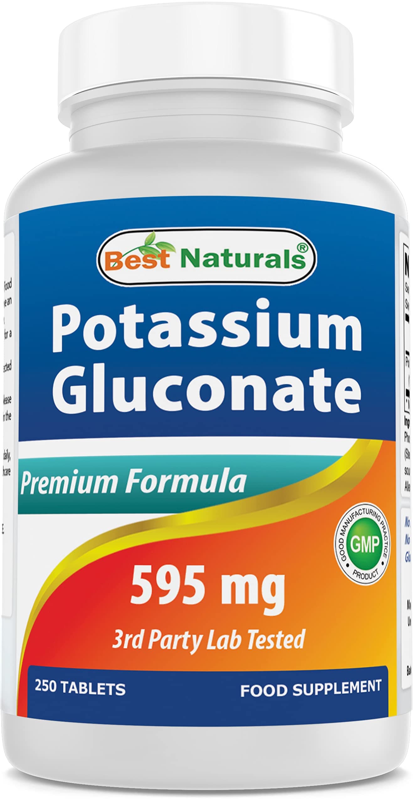 Potassium Gluconate Supplement 595 Mg Tablet, 250Count