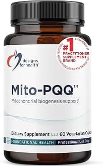 Mitochondria Energy Formula with Bio-PQQ - Mito-PQQ Rhodiola + 20mg PQQ (Pyrroloquinoline Quinone) Supplement - Supports Mitochondrial Biogenesis + Healthy Aging (60 Capsules)