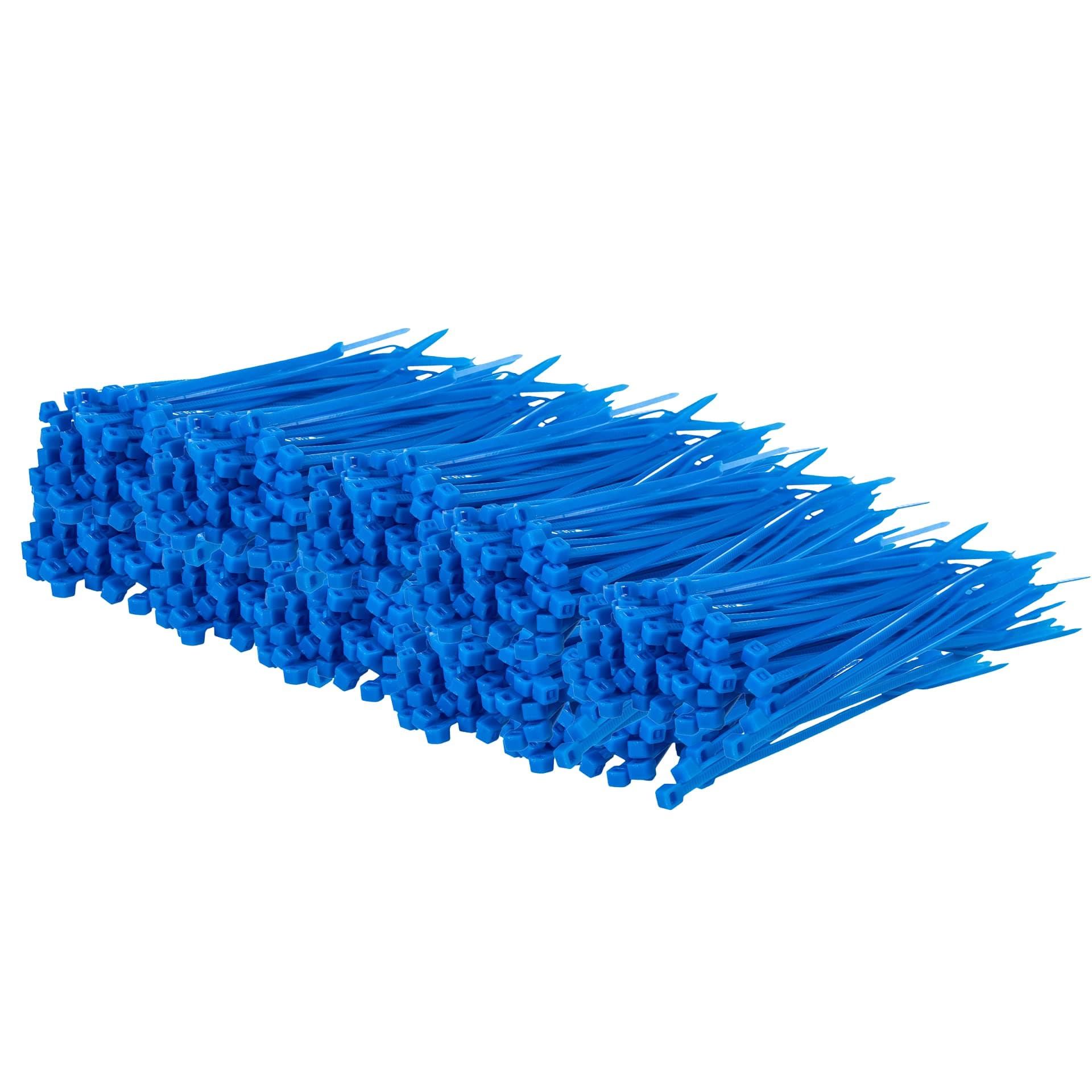 Gocableties Blue Cable Ties, 200mm x 2.5mm, Bulk Pack of 1000, 8” Premium Nylon Zip Ties, Multi-Purpose Plastic Tie Wraps, Secure Self-Locking Mechanism, for Home, Garden, Office and DIY