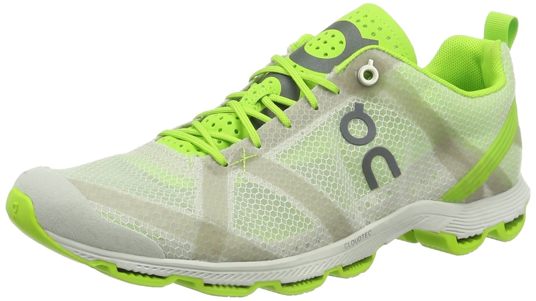 ON Women's CLOUDRACER, Silver/Lime, 10 B(M) US