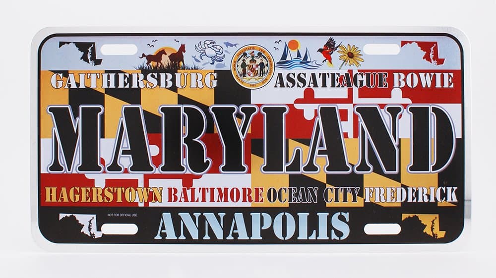 Dimension9 Home Decorative Plate, Maryland
