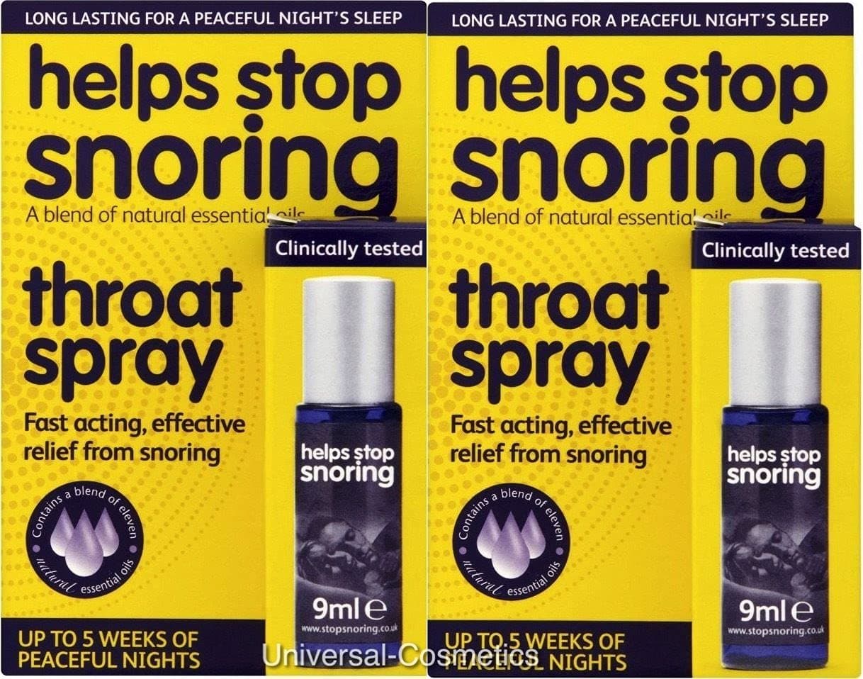 2x Helps Stop Snoring Throat Spray 9ml