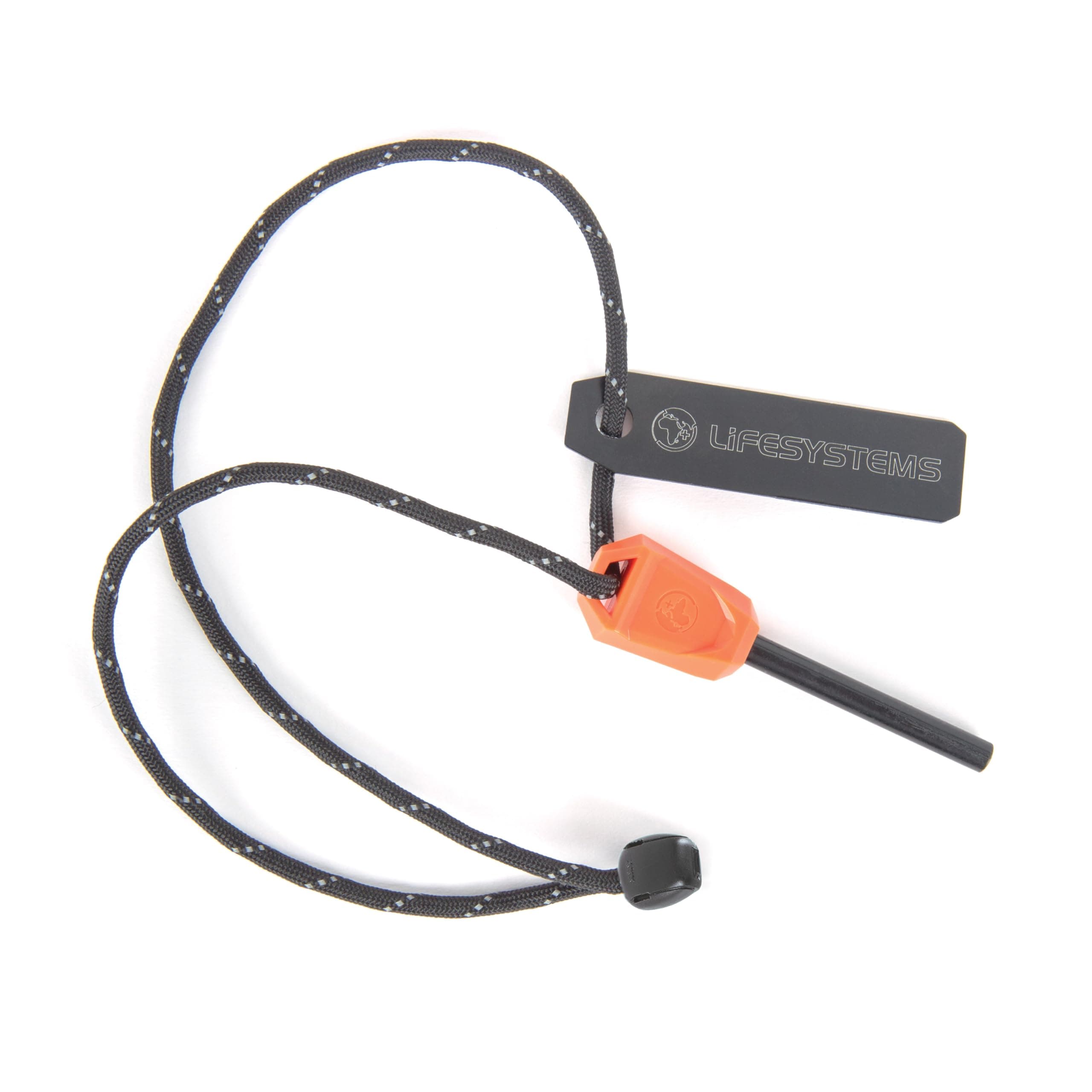 LifesystemsCompact Ferro Rod Fire Starter with Easy Grip, Survival Fire Steel Ferrocerium Stick with Striker