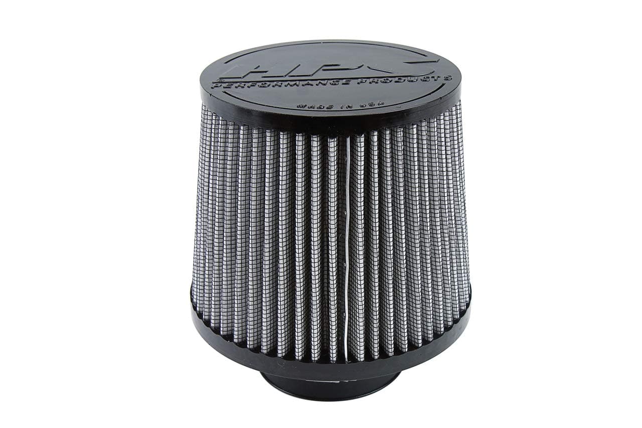 Automotive HPS Performance Air Filter 2.75" ID, 6" Element Length, 7.75" Overall Length, Gray, HPS-4275
