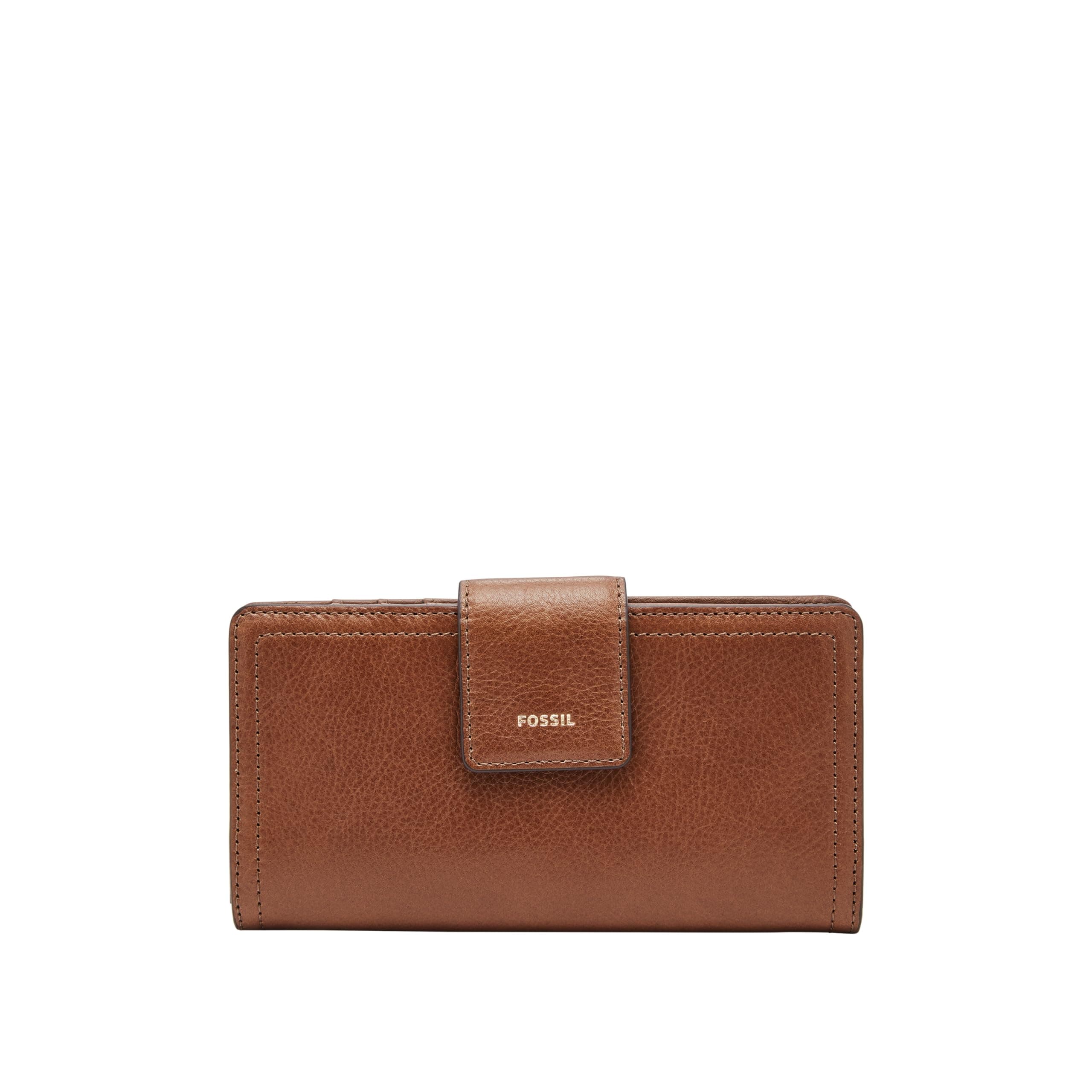 Logan Tab Clutch - Brown