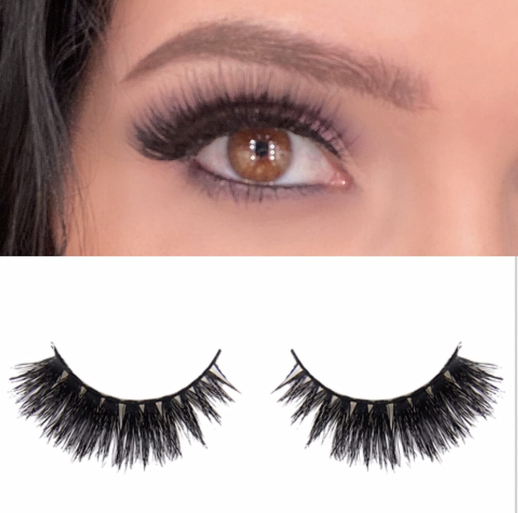 Lashes 3D Mink Flirt | False Eyelashes | Dramatic Look and Feel | Reusable | Non- Magnetic | 100% Handmade & Cruelty- Free