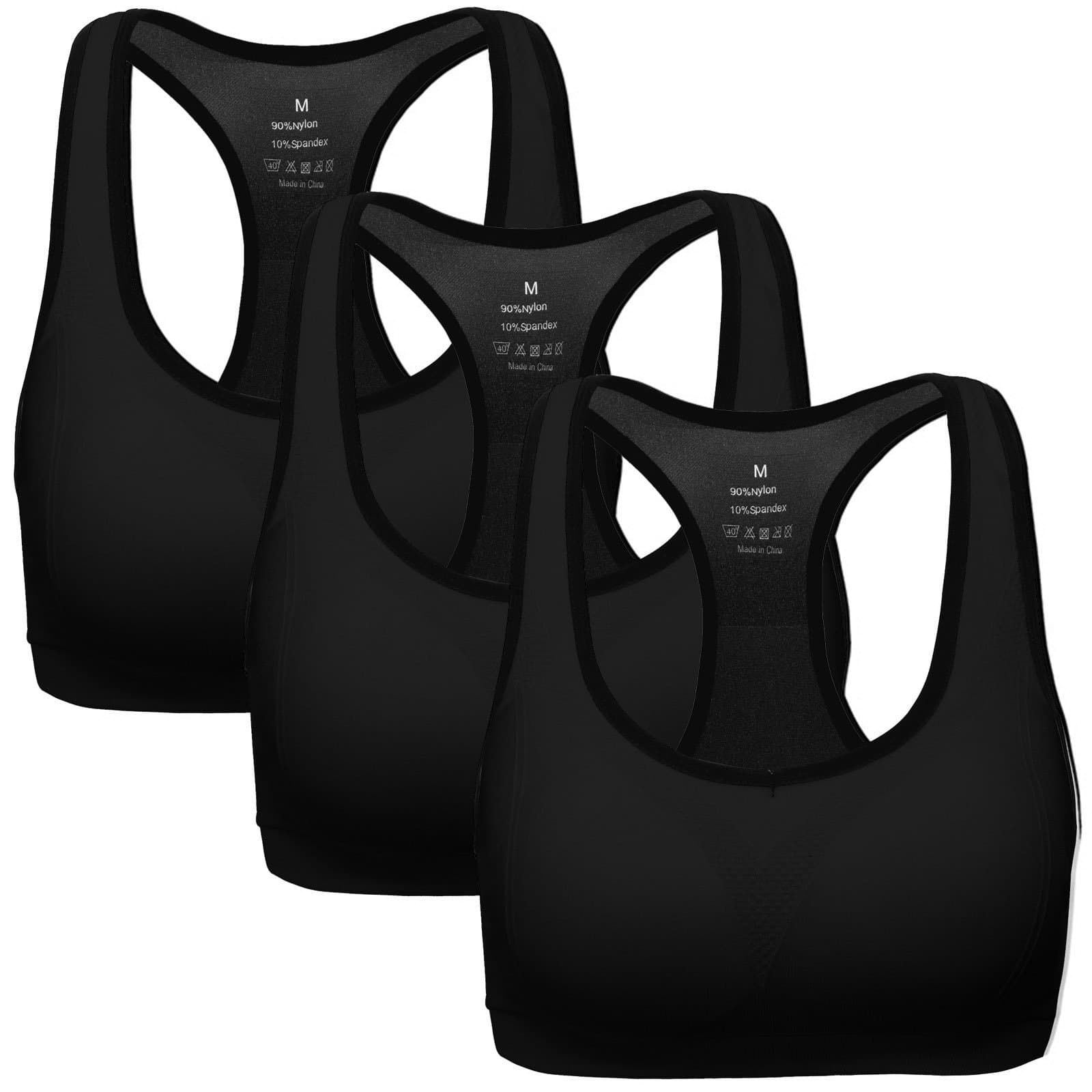 Women Racerback Sports Bras - High Impact Workout Gym Activewear Bra