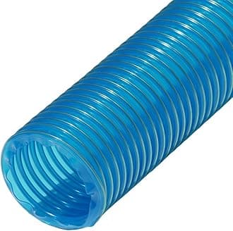 (3.8cm idx 3.7m) - Rubber-Cal 01-203-3.8cm - 30cm PVC Flexduct" General Purpose, 3.8cm ID x 3.7m Fully Stretched, Blue