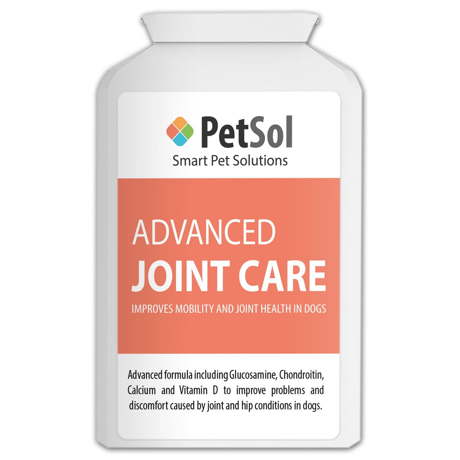 PetSol Advanced Joint Care - 100 tablets - Powerful Hip & Joint Care Supplement For Dogs. Improves Mobility & Joint Health In Dogs (Large Dogs / 100 Tablets)