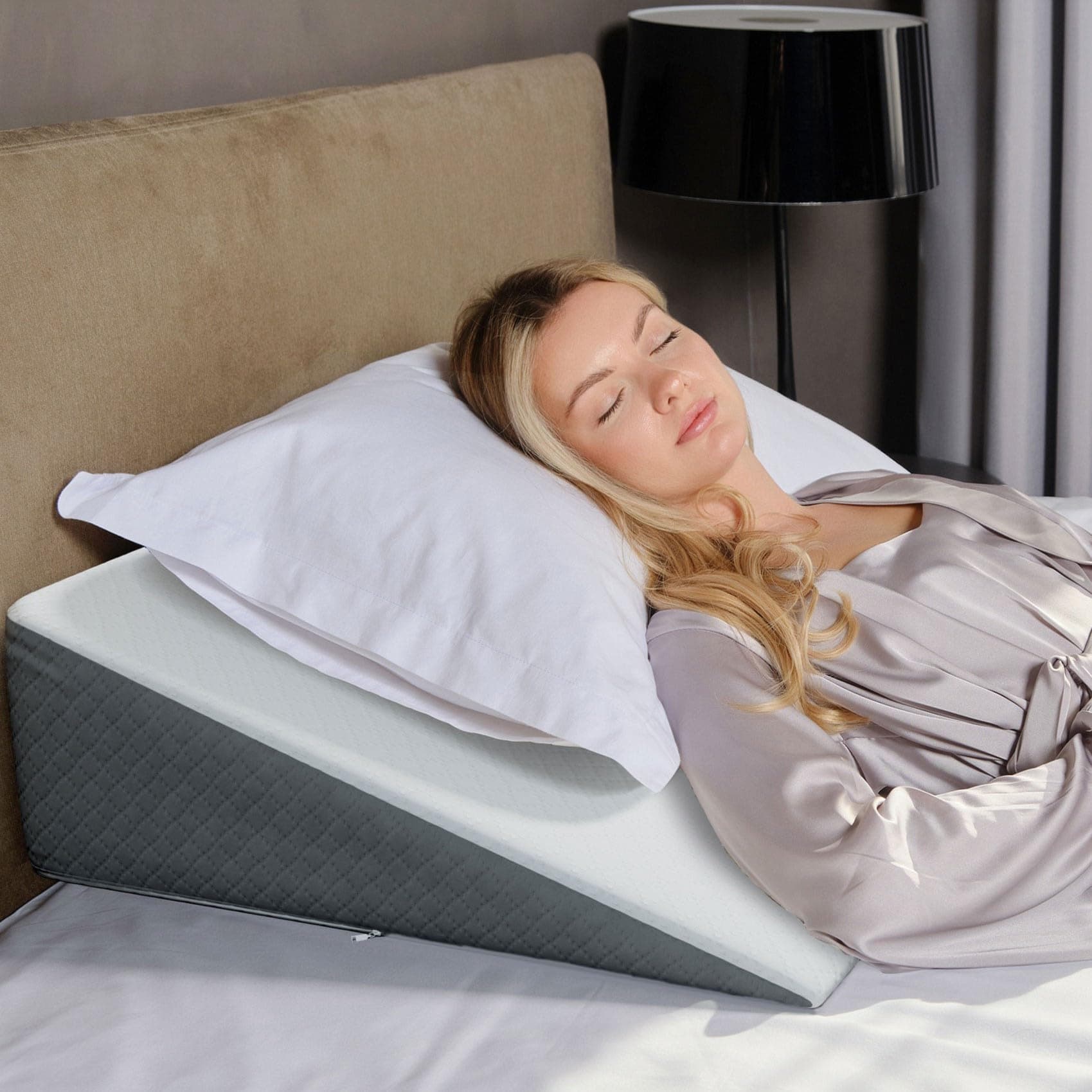 Bed Wedge Pillow with Memory Foam