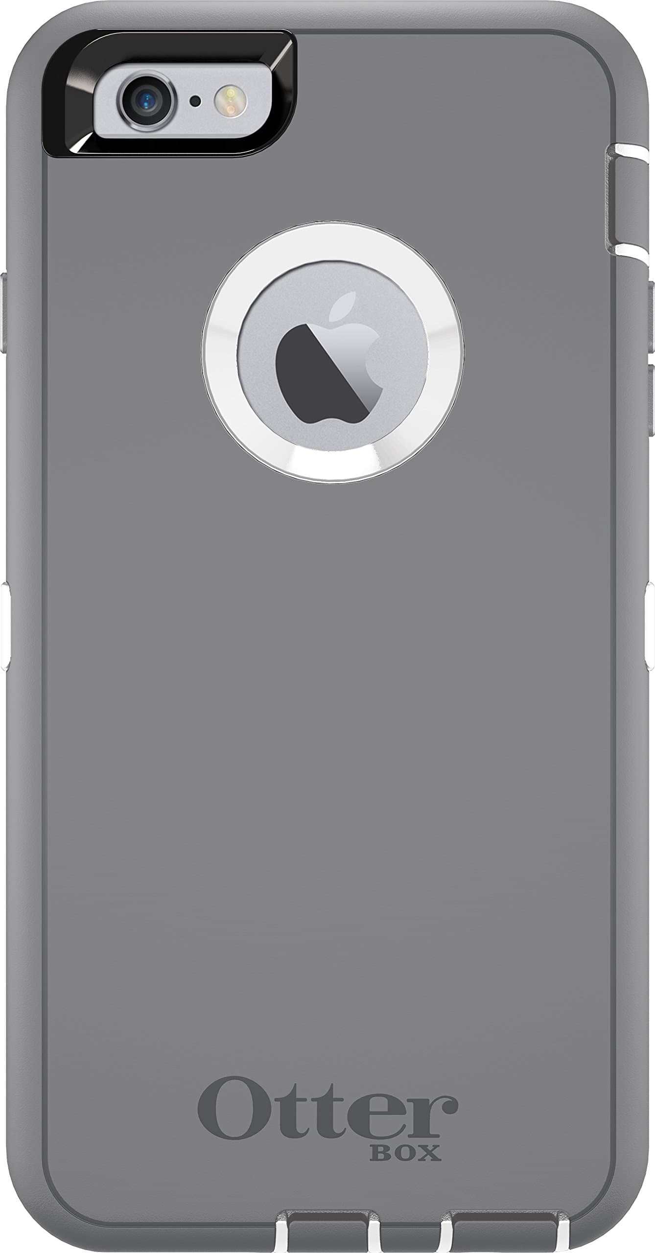 OTTERBOX Defender Series Case for iPhone 6 PLUS/6s Plus - Frustration FRĒe Packaging - Glacier (White/Gunmetal Grey)