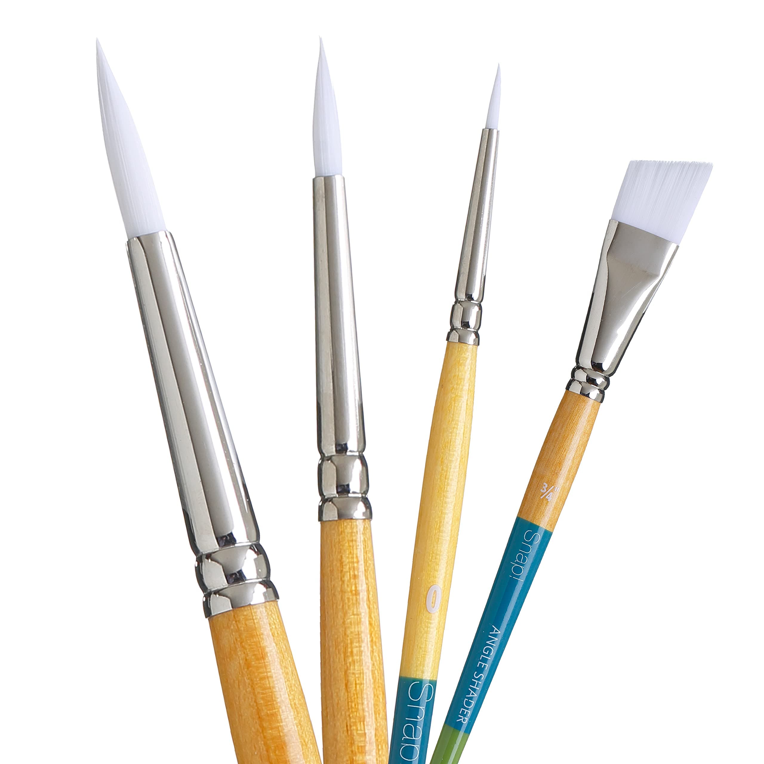 Princeton 9850SET-3 Snap! Paintbrush Set, White