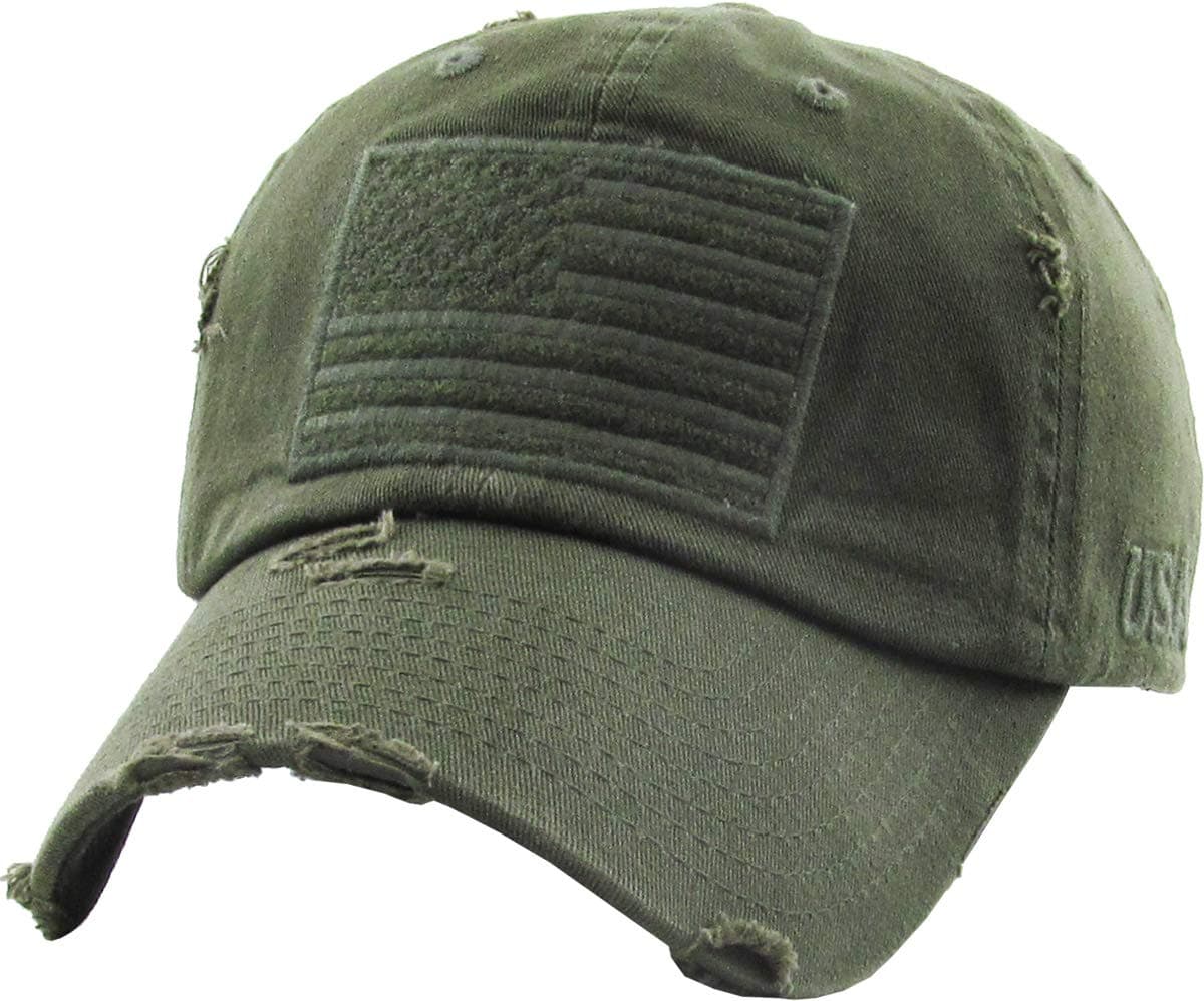 Tactical Operator with USA Flag Patch US Army Military Baseball Cap Adjustable