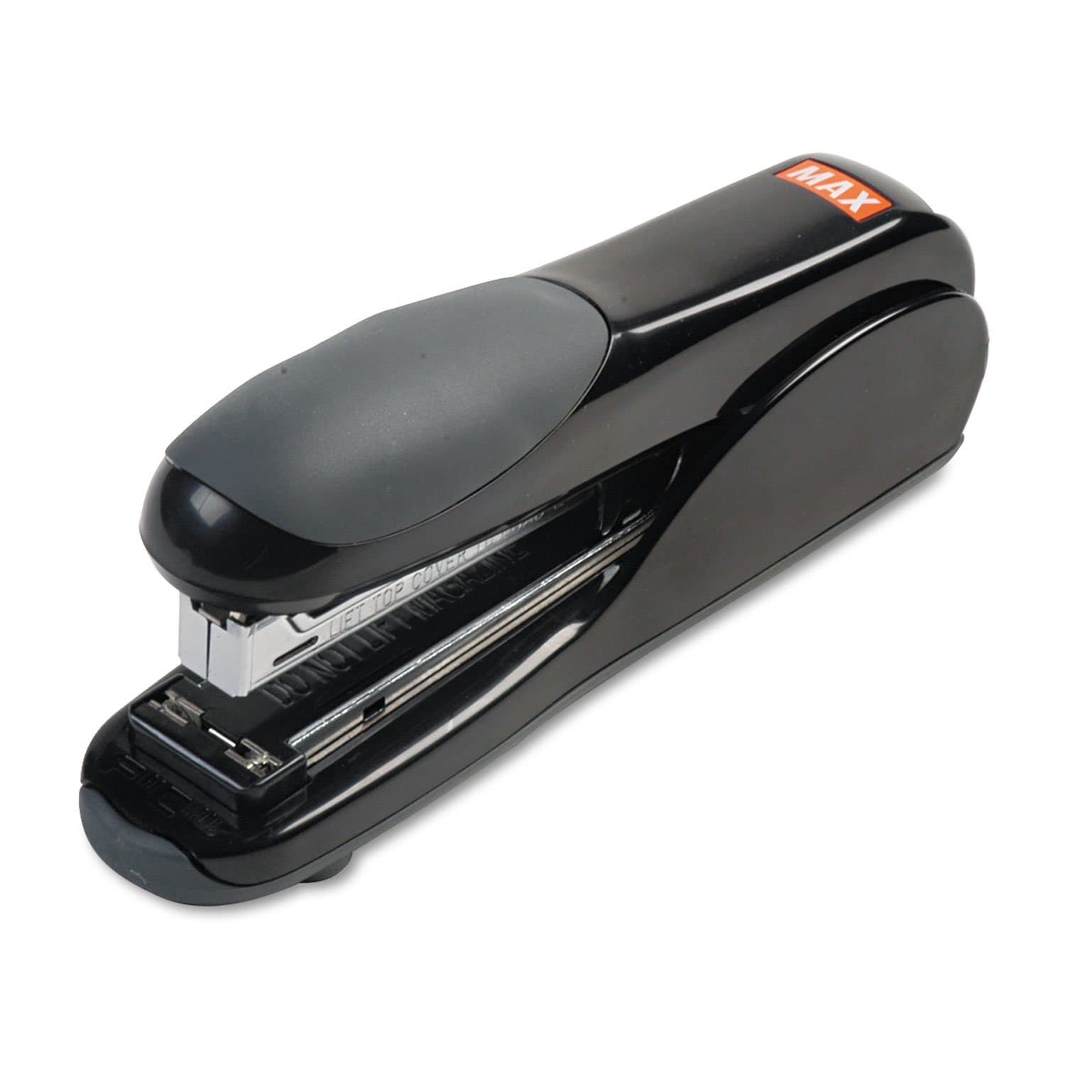 Max HD50DFBK Flat-Clinch Standard Stapler, 30-Sheet Capacity, Black