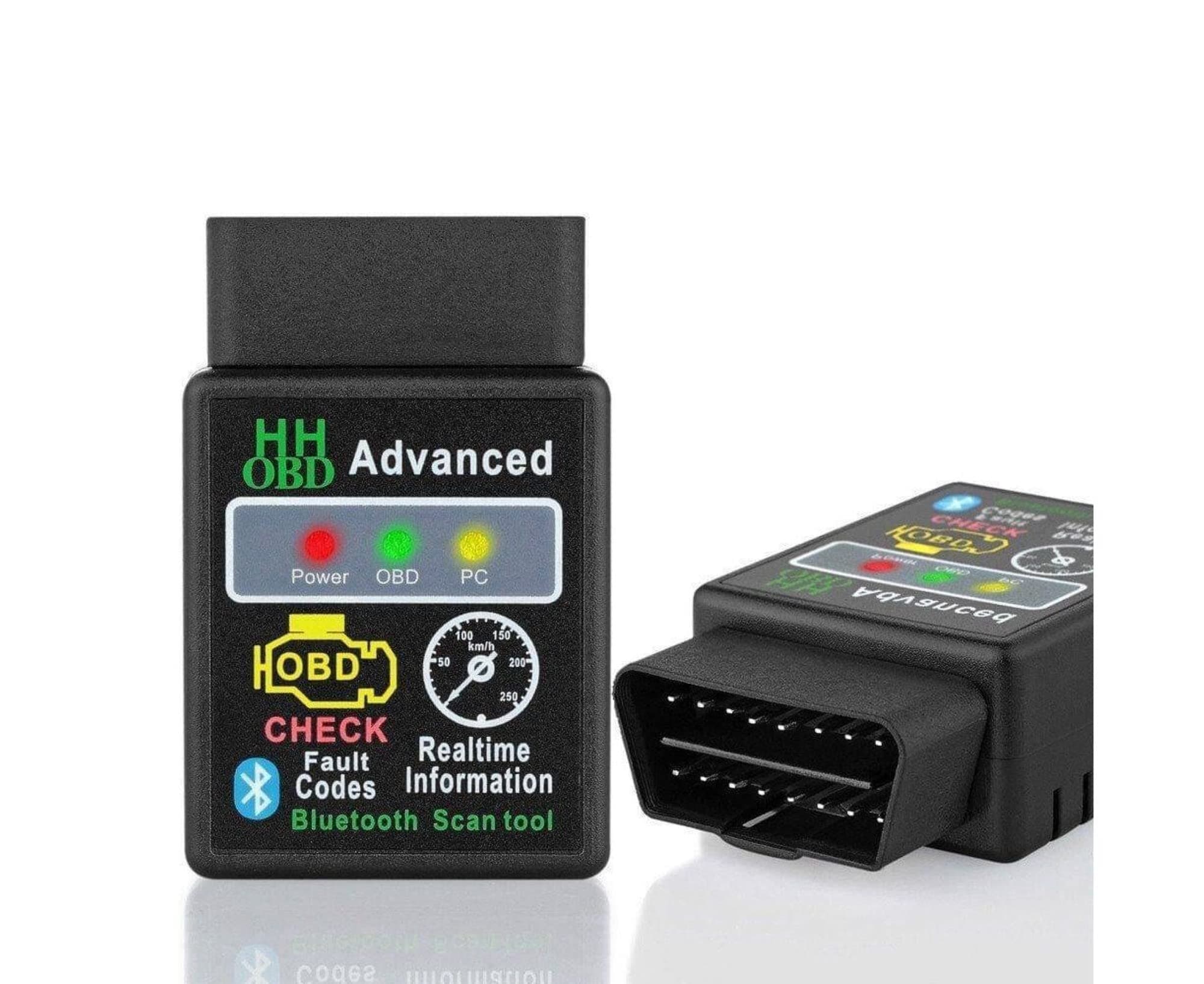 Advanced OBD Bluetooth Auto Scanner OBDII 2 (1 Year Warranty) Car ELM 327 Diagnostic Tool Scanner Interface Supports All OBD2 Protocols Compatible Indian Asian Car