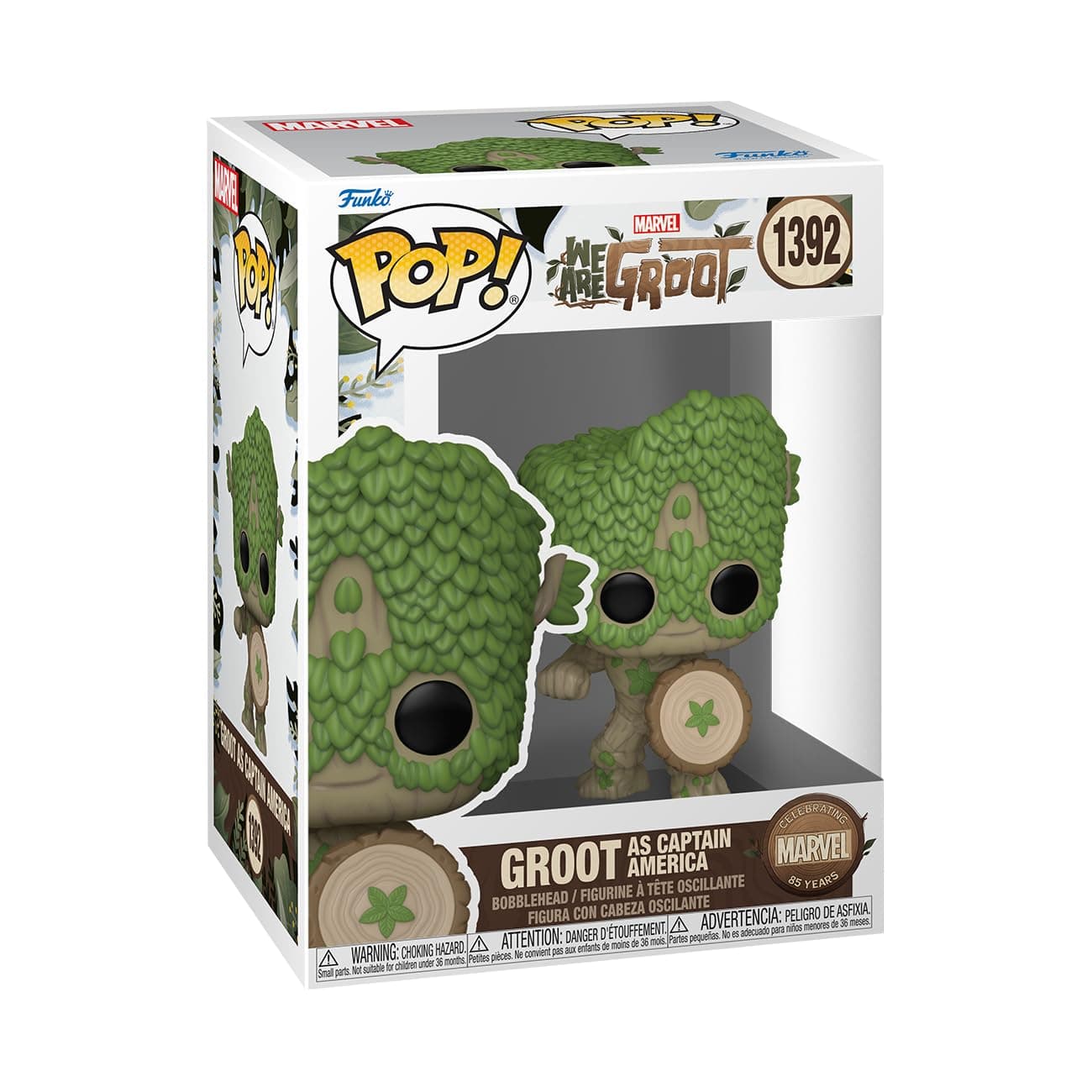 POP! Marvel: We are Groot - Captain America - Groot Shorts - Collectable Vinyl Figure - Gift Idea - Official Merchandise - for Kids & Adults - TV Fans - Model Figure for Collectors and Display