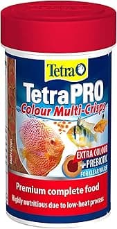 TetraPRO Colour Multi-Crisps Fish Food Premium Complete Food with Extra Colour Boost & Prebiotics for Vibrant Fish & Clear Water (20 gram, Colour Multi-Crisps)