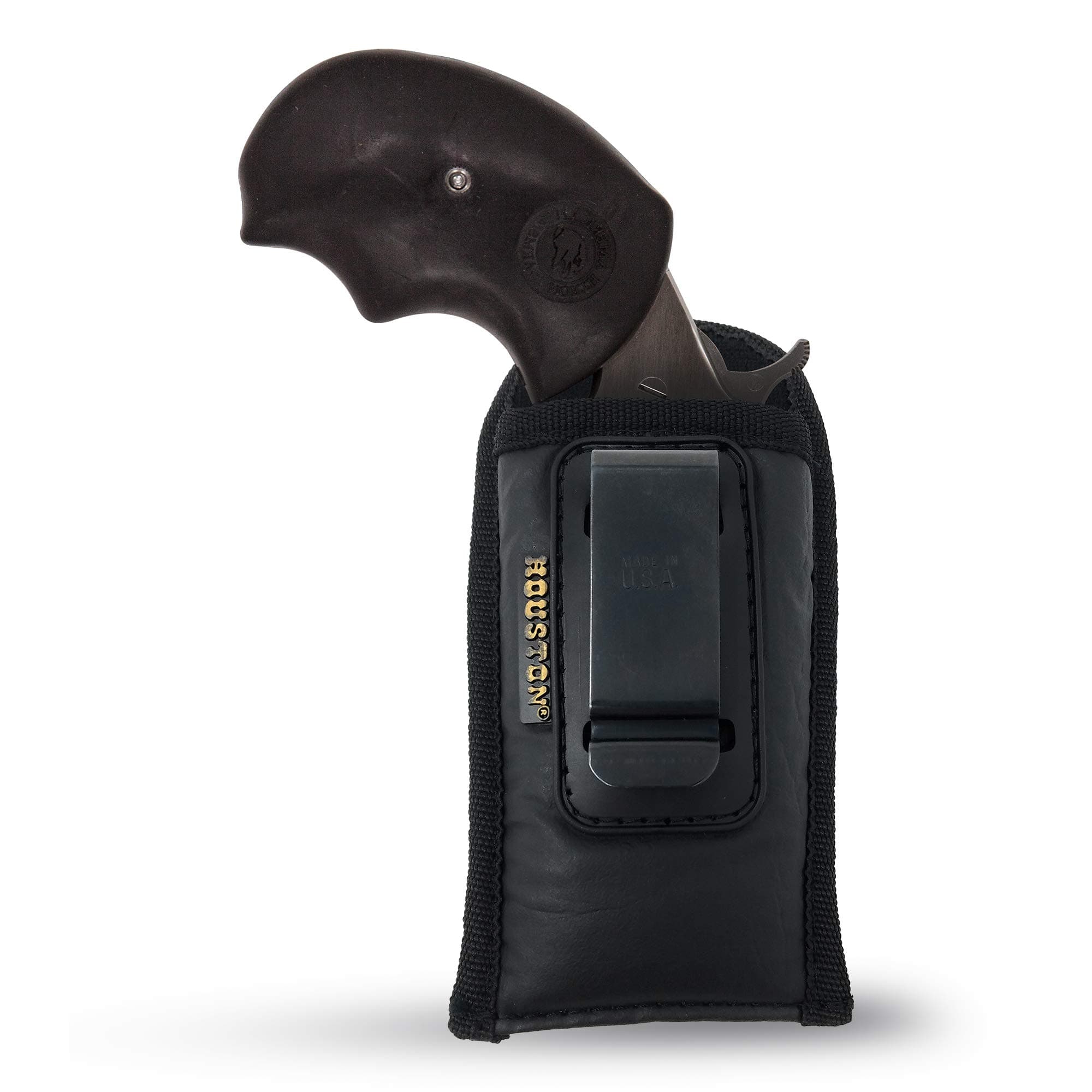 ECO - Leather Holster IWB with Metal Clip Black / 61K4 - Fits: Revolver King Cobra .357, 6 Shots, 4" /