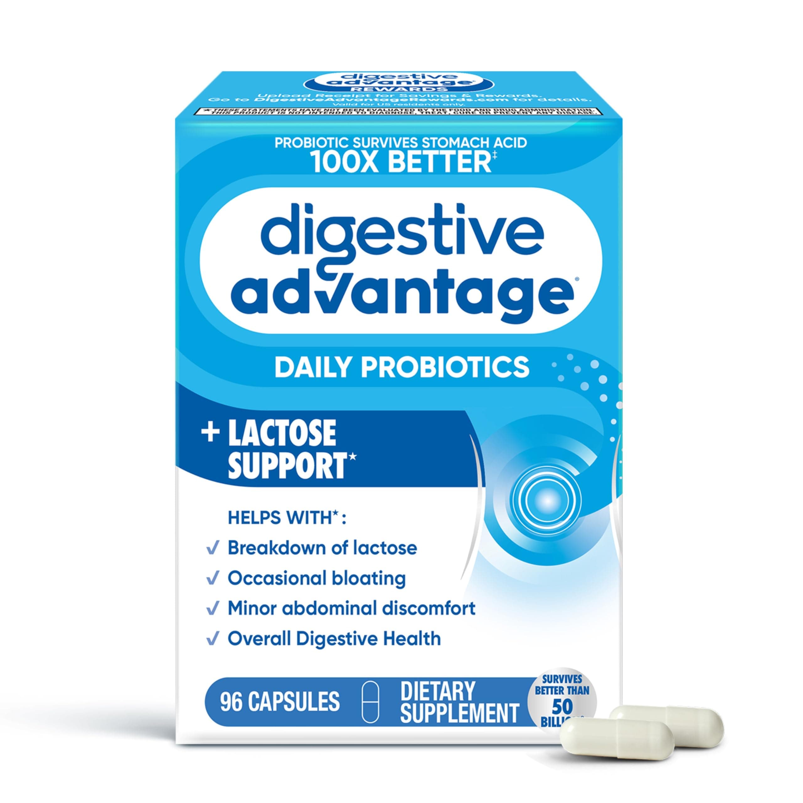 Daily Probiotics + Lactose Support Capsules