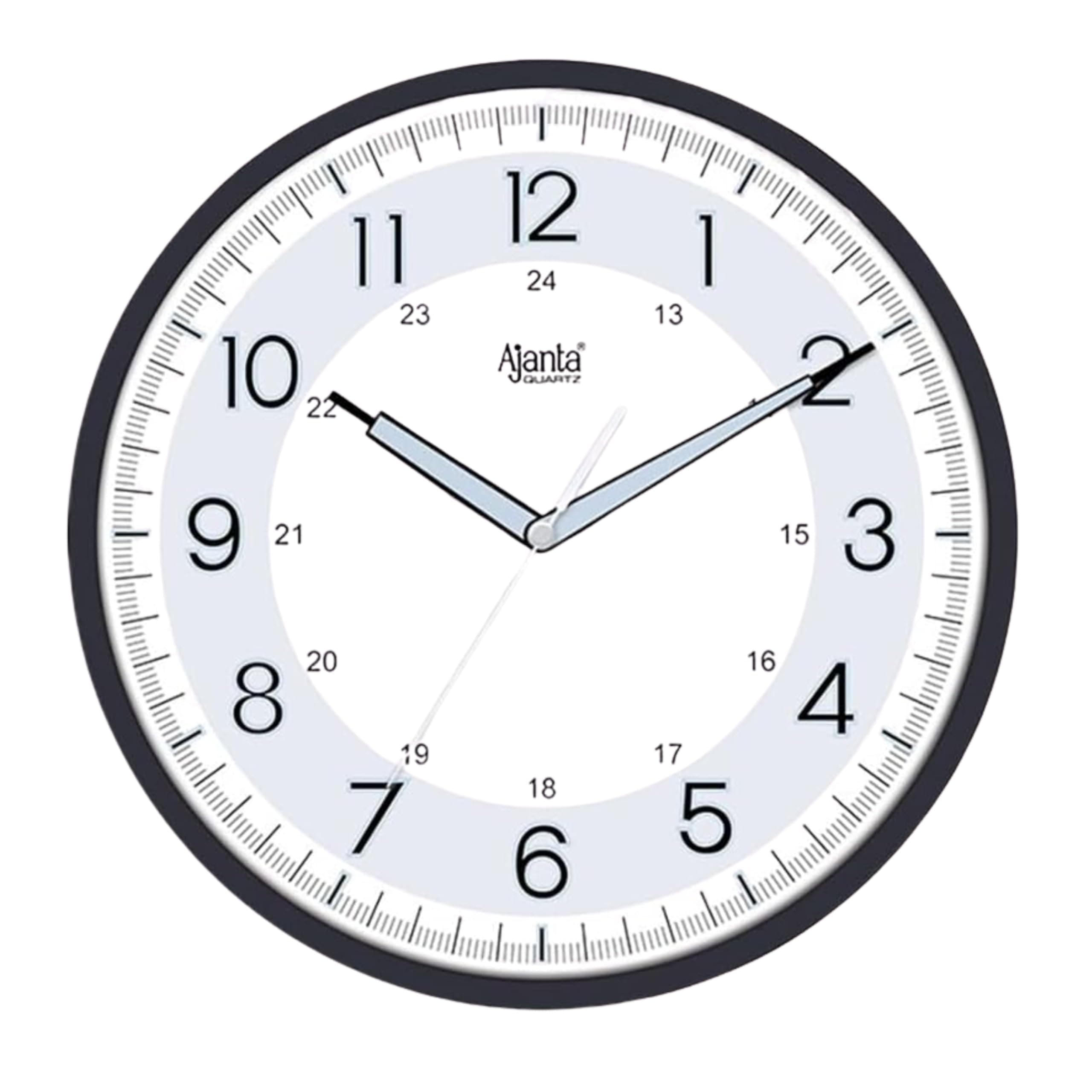 Wall Clock Sweep Movement Wall Clock (32x4x32 cm) (Black)