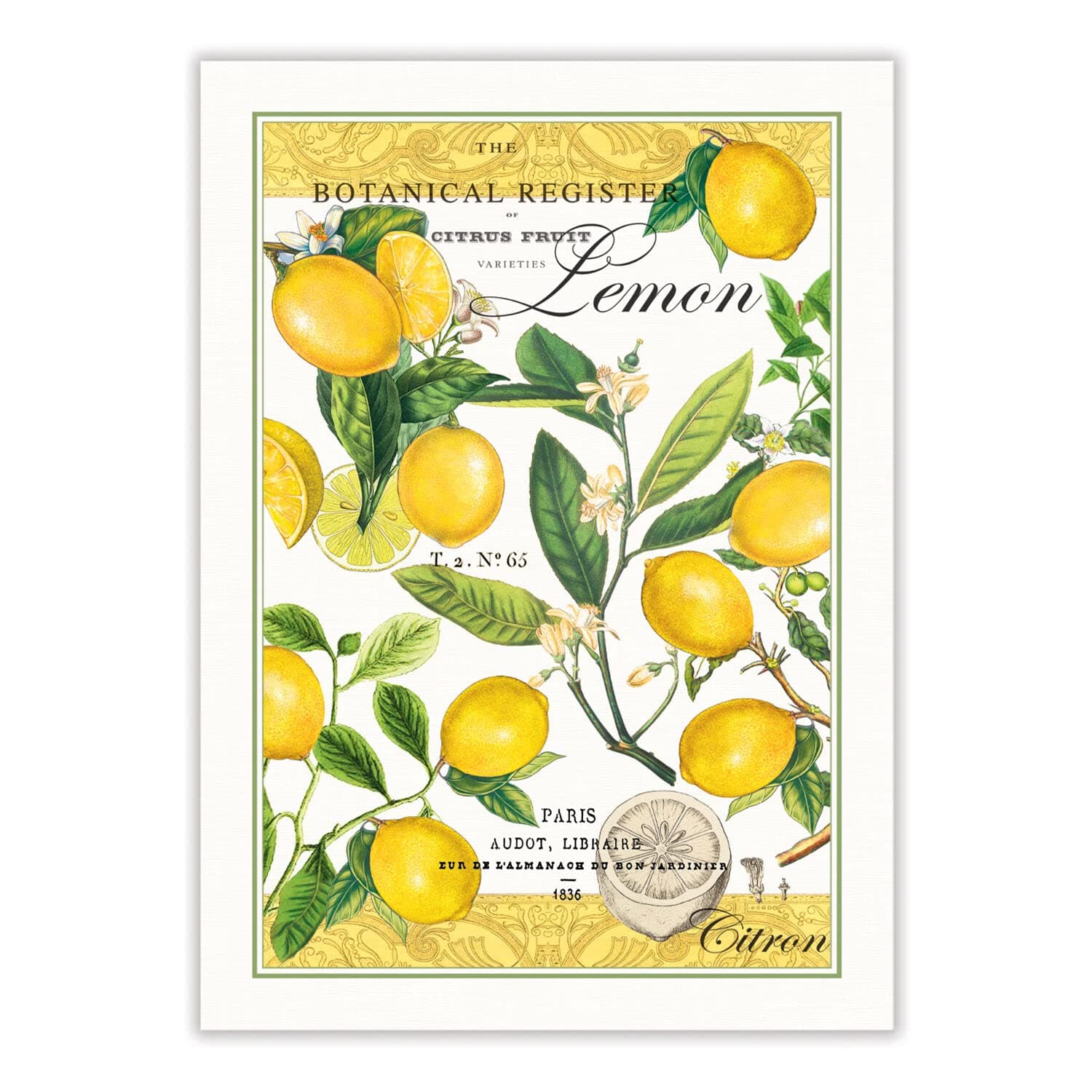 Kitchen Dish Towel, Lemon Basil