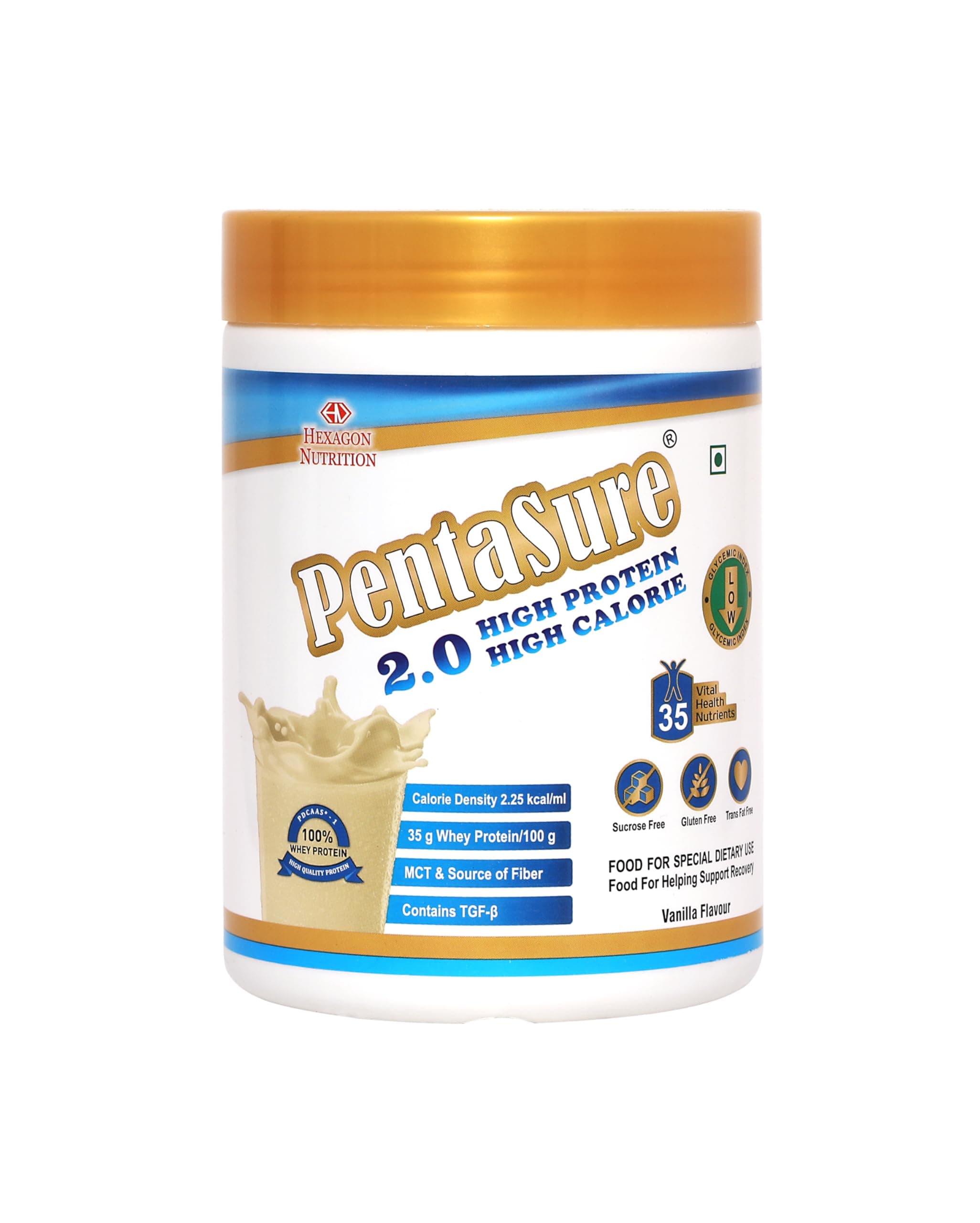 PENTASURE 2.0 High Protein High Calorie Vanilla flavour - Pack of 400gm