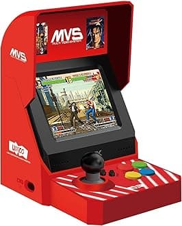 UNICO MVS Mini Home Arcade Machine, 45 Pre-Loaded Classic Games:10 KOF / 5 Metal SLUG / 7 Fatal Fury / 6 Samurai SHODOWN and More, 3.5inch Screen, HDMI and Gamepads Port