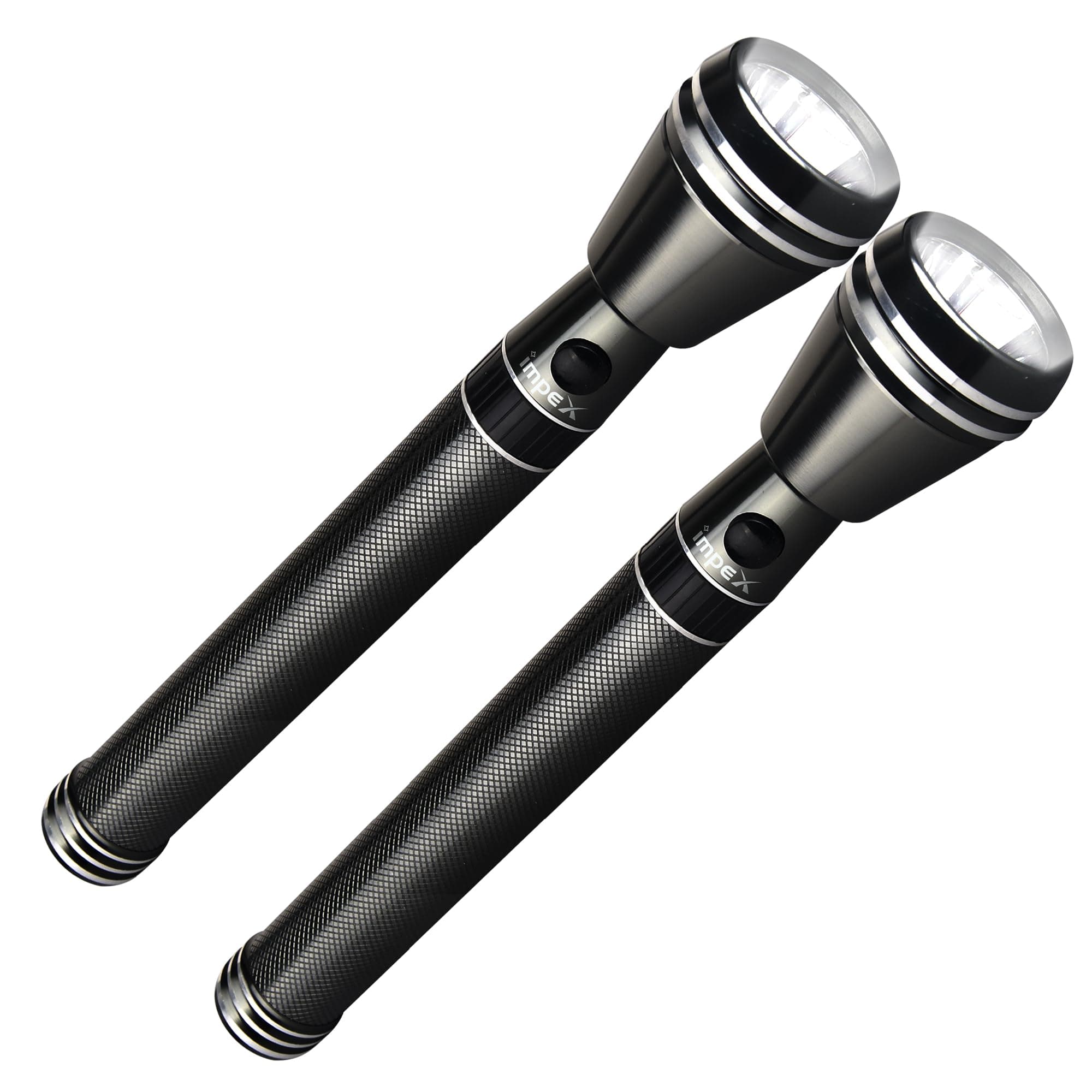 Impex CB 2223 5W Cree LED Rechargeable LED Handheld Flashlight 2 Pcs Combo with Aircraft non corrosive aluminium body