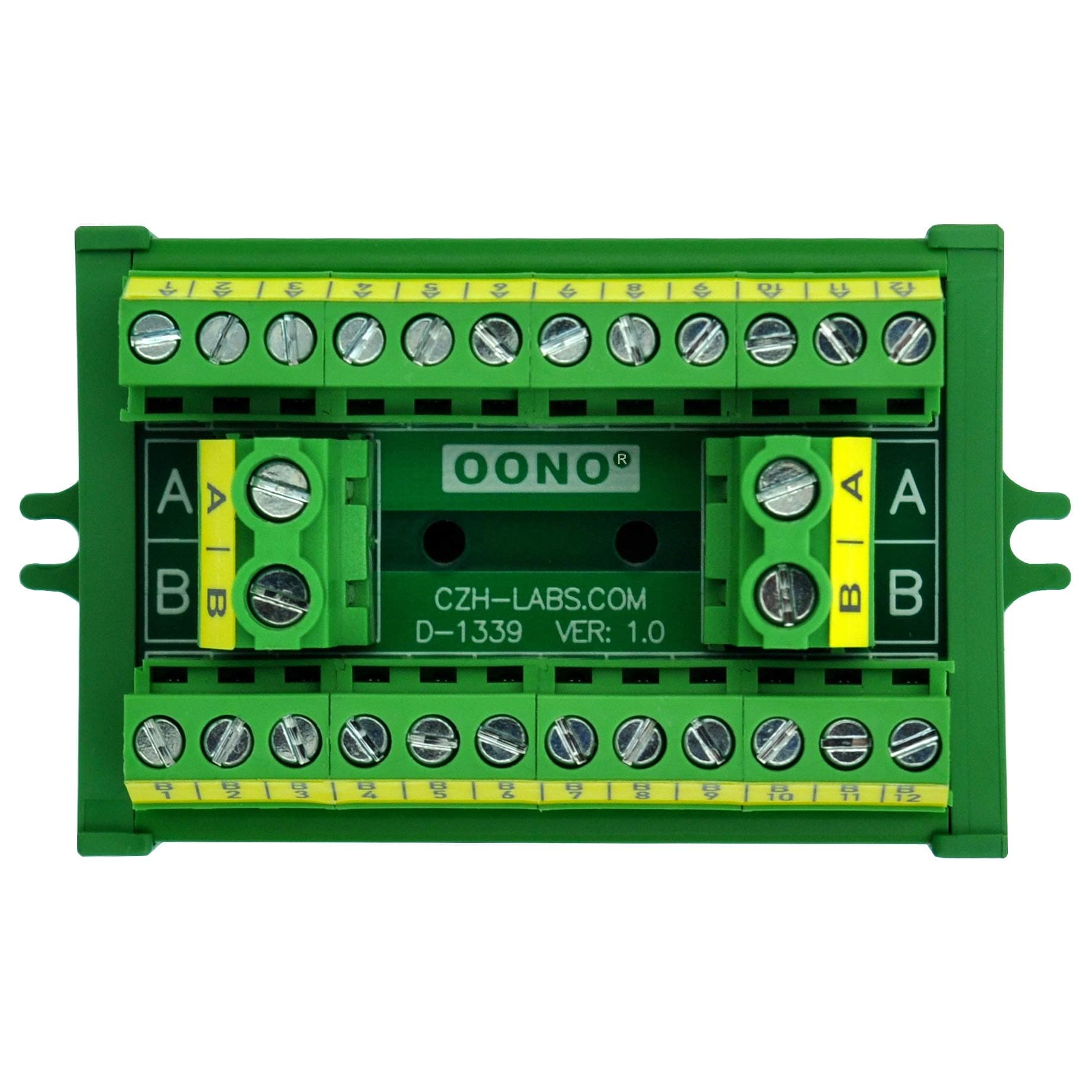 OONOScrew Mount 30A/300V 2x12 Position Terminal Block Distribution Module.