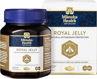 Manuka Health Royal Jelly Capsules, 1000mg NET - 365 Count (6-Month Supply) - Traditional Anti Aging Supplement from New Zealand